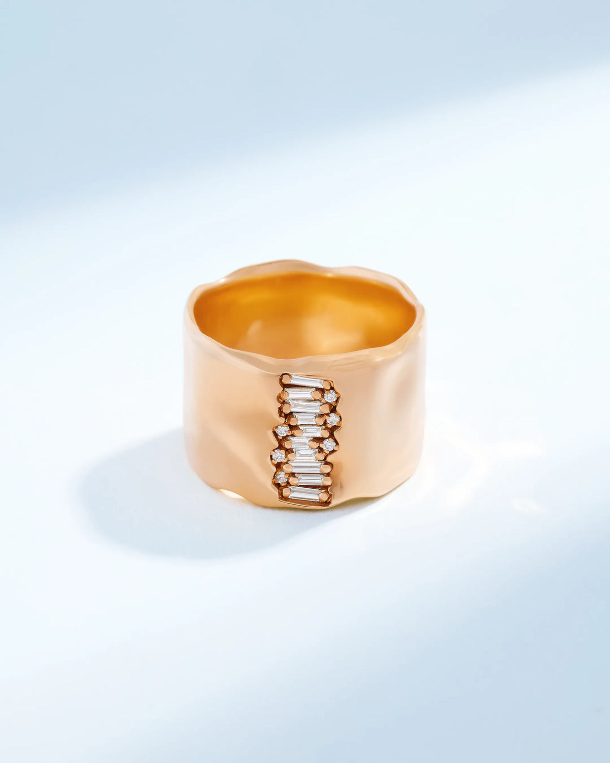 Suzanne Kalan Gilded Diamond Milli Band in 18k rose gold