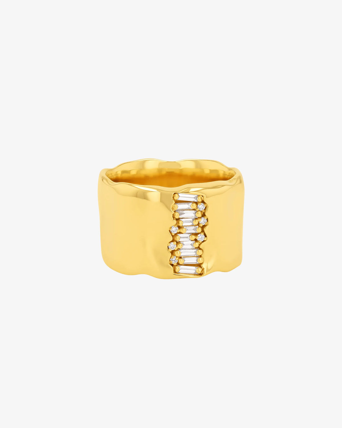 Suzanne Kalan Gilded Diamond Milli Band in 18k yellow gold