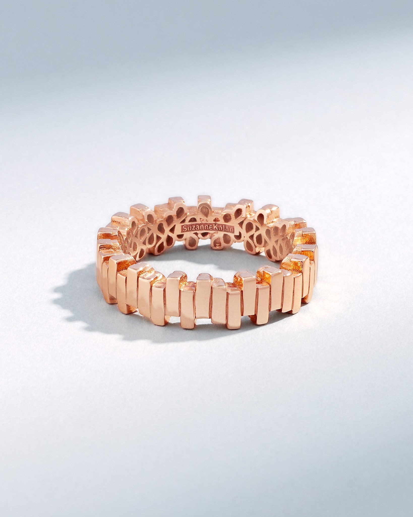 Suzanne Kalan Golden Midi Stacker Band in 18k rose gold