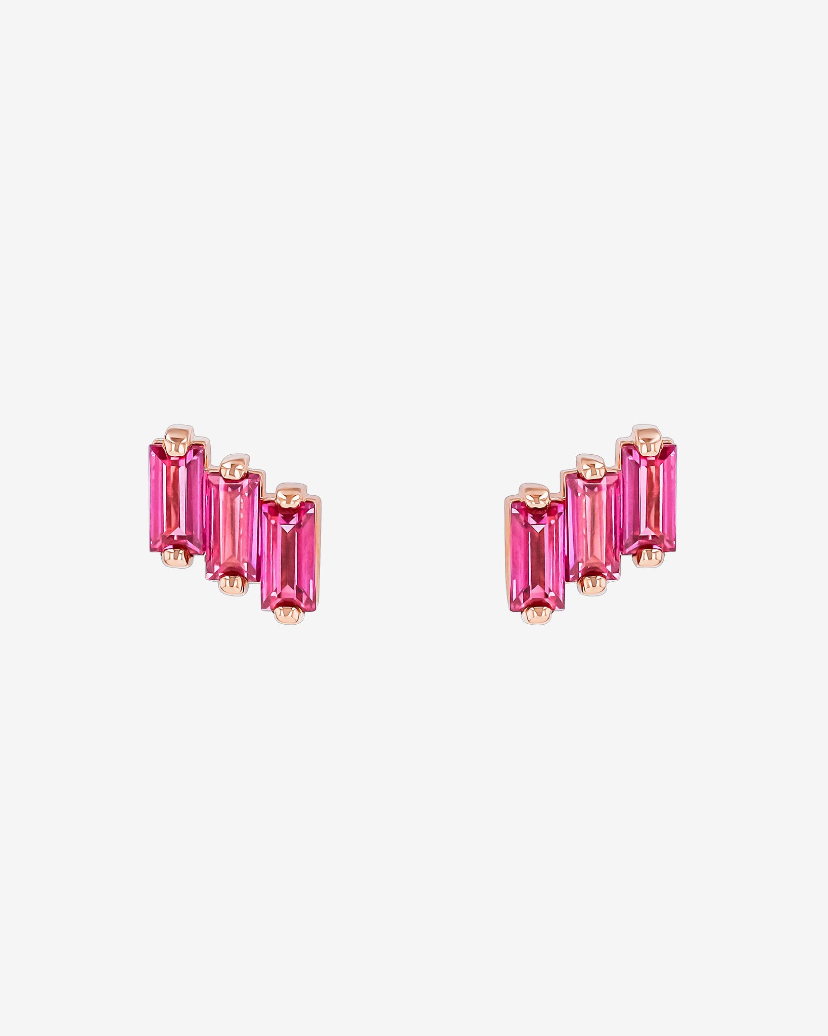 Kalan By Suzanne Kalan Amalfi Pink Topaz Studs in 14k rose gold