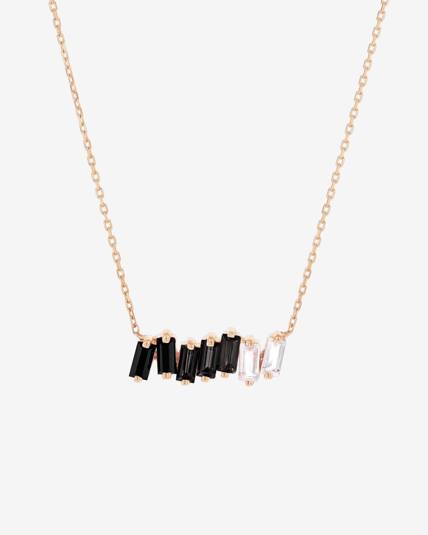 Kalan By Suzanne Kalan Amalfi Black Ombre Bar Pendant in 14k rose gold