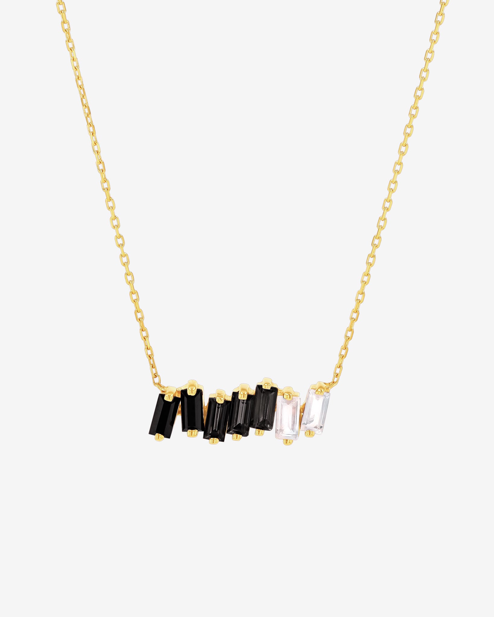 Kalan By Suzanne Kalan Amalfi Black Ombre Bar Pendant in 14k yellow gold