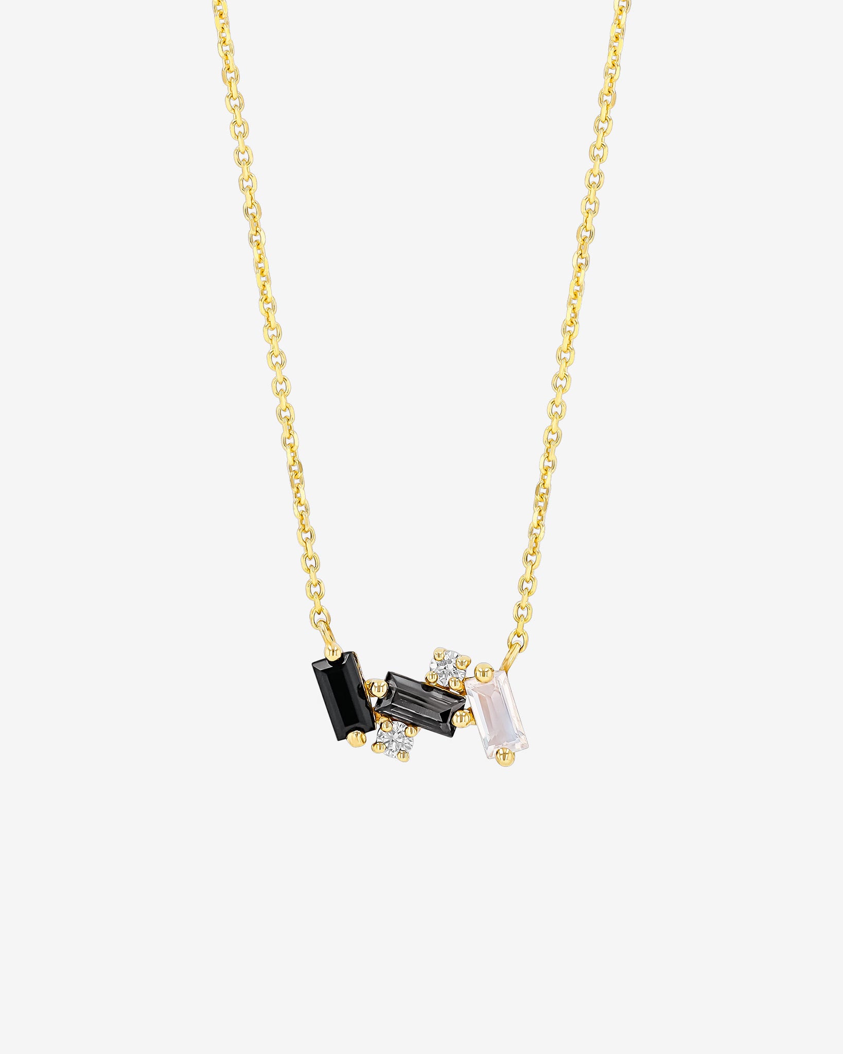 Kalan By Suzanne Kalan Amalfi Mini Burst Black Ombre Pendant in 14k yellow gold