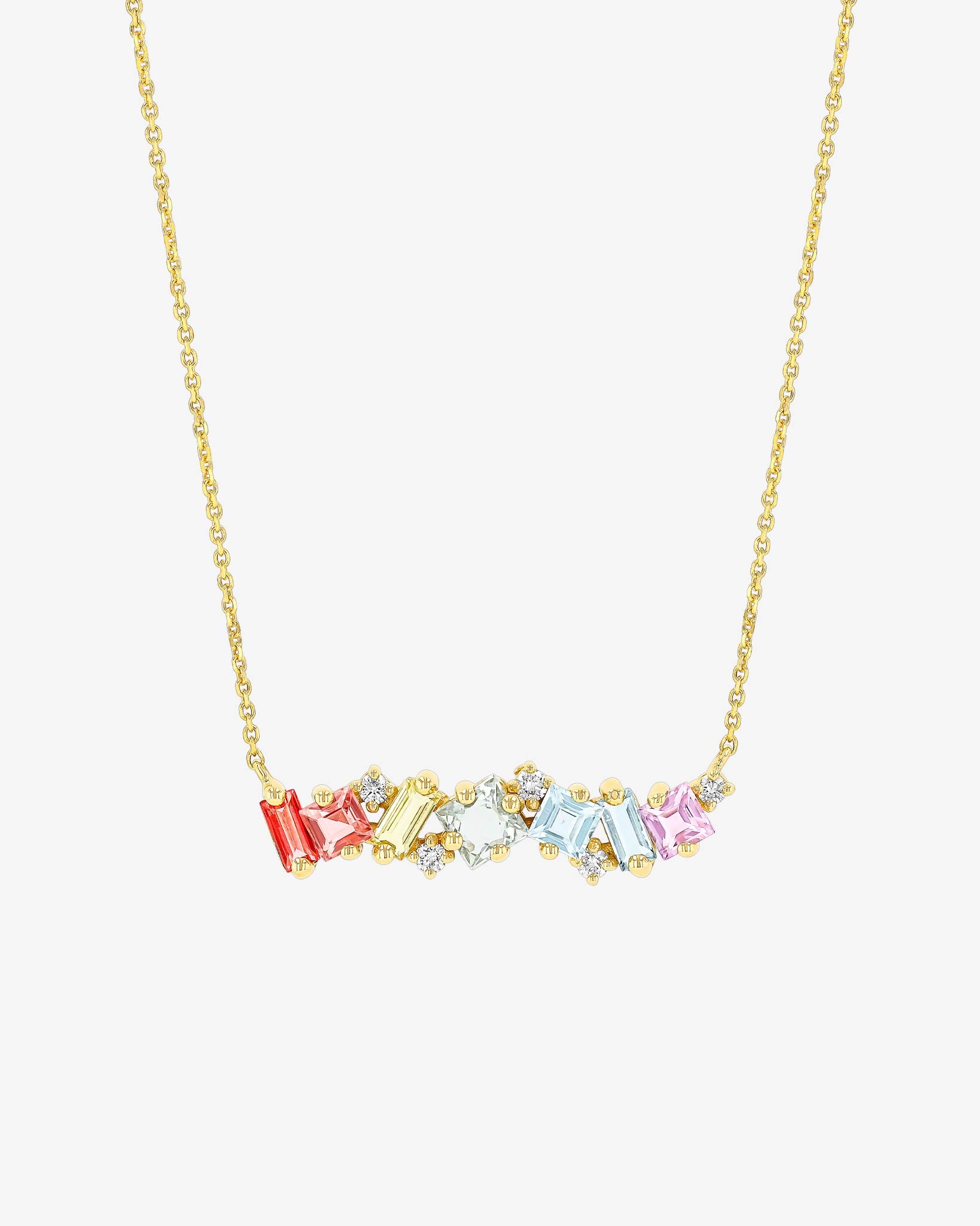 Kalan By Suzanne Kalan Nadima Pastel Milli Bar Pendant in 14k yellow gold