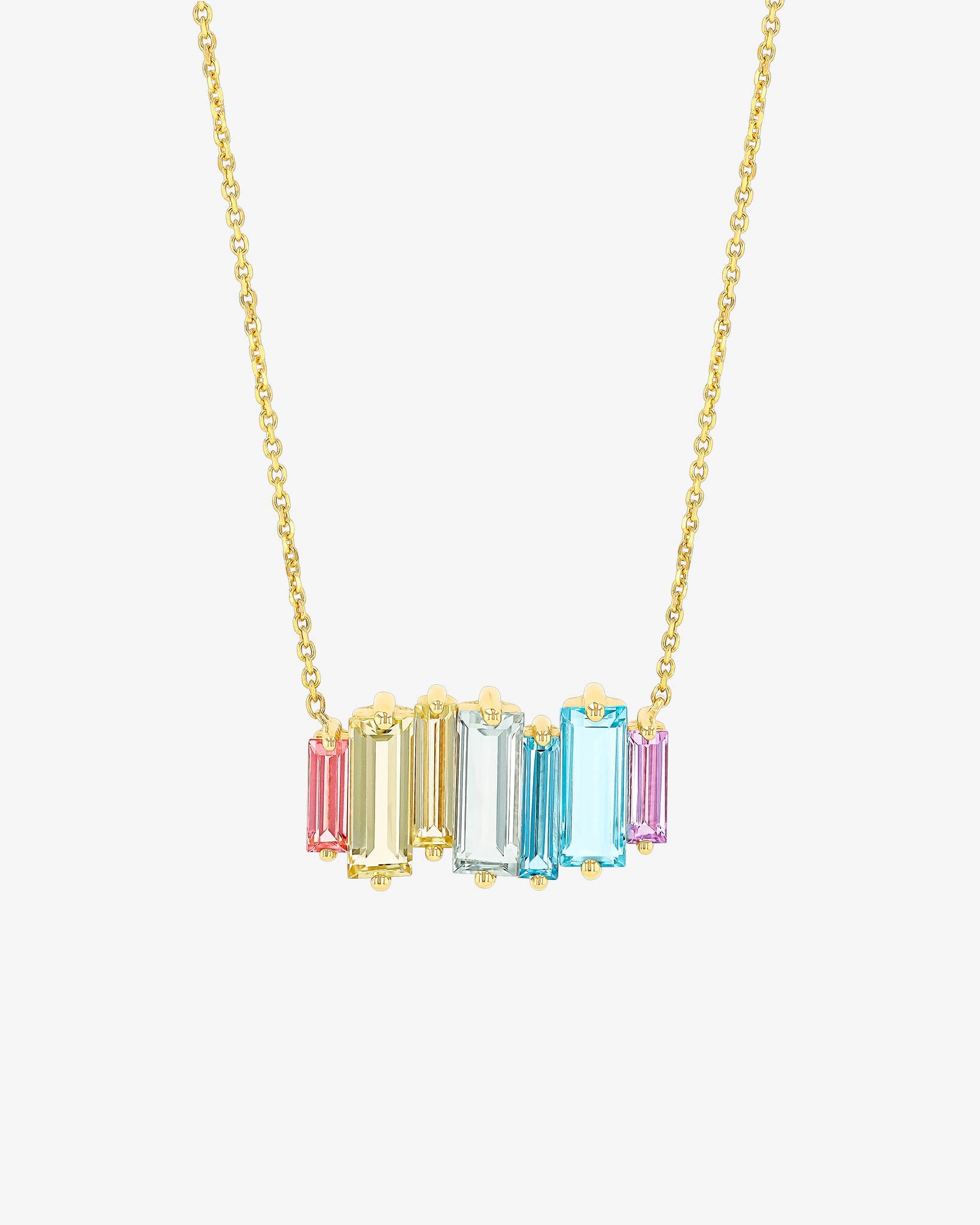 Kalan By Suzanne Kalan Amalfi Reborn Pastel Stacker Pendant in 14k yellow gold