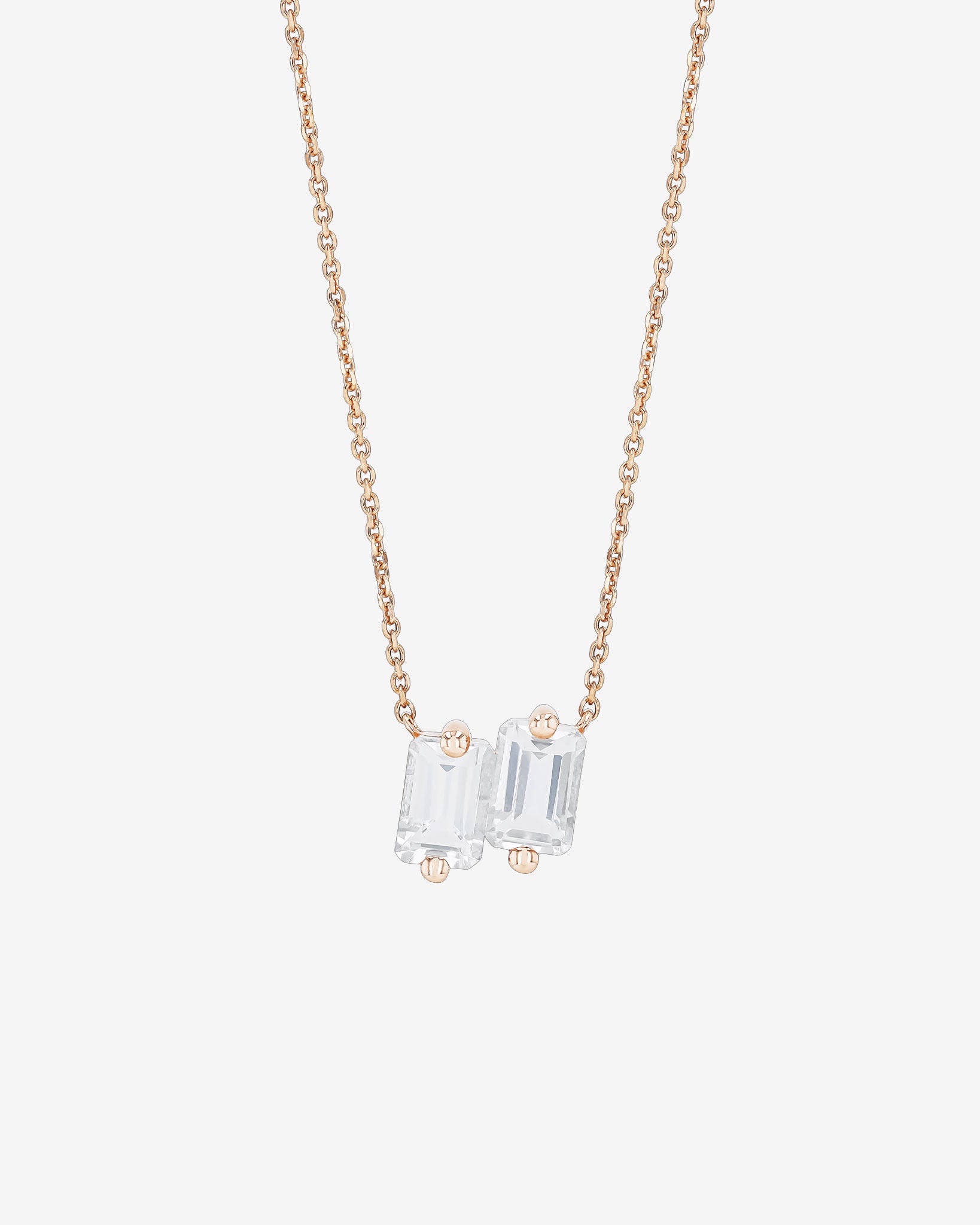 Kalan By Suzanne Kalan Ann White Topaz Mini Pendant in 14k rose gold