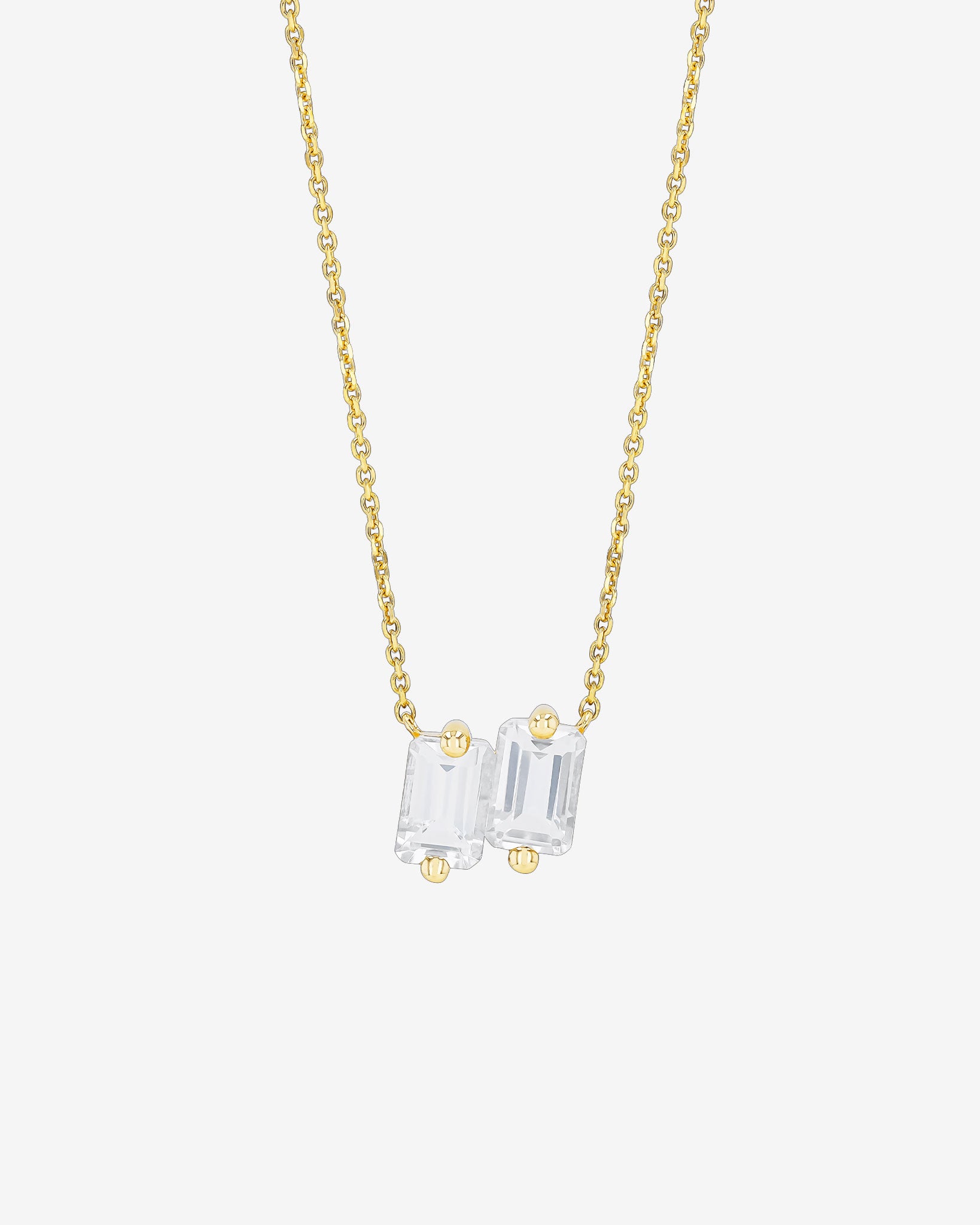 Kalan By Suzanne Kalan Ann White Topaz Mini Pendant in 14k yellow gold