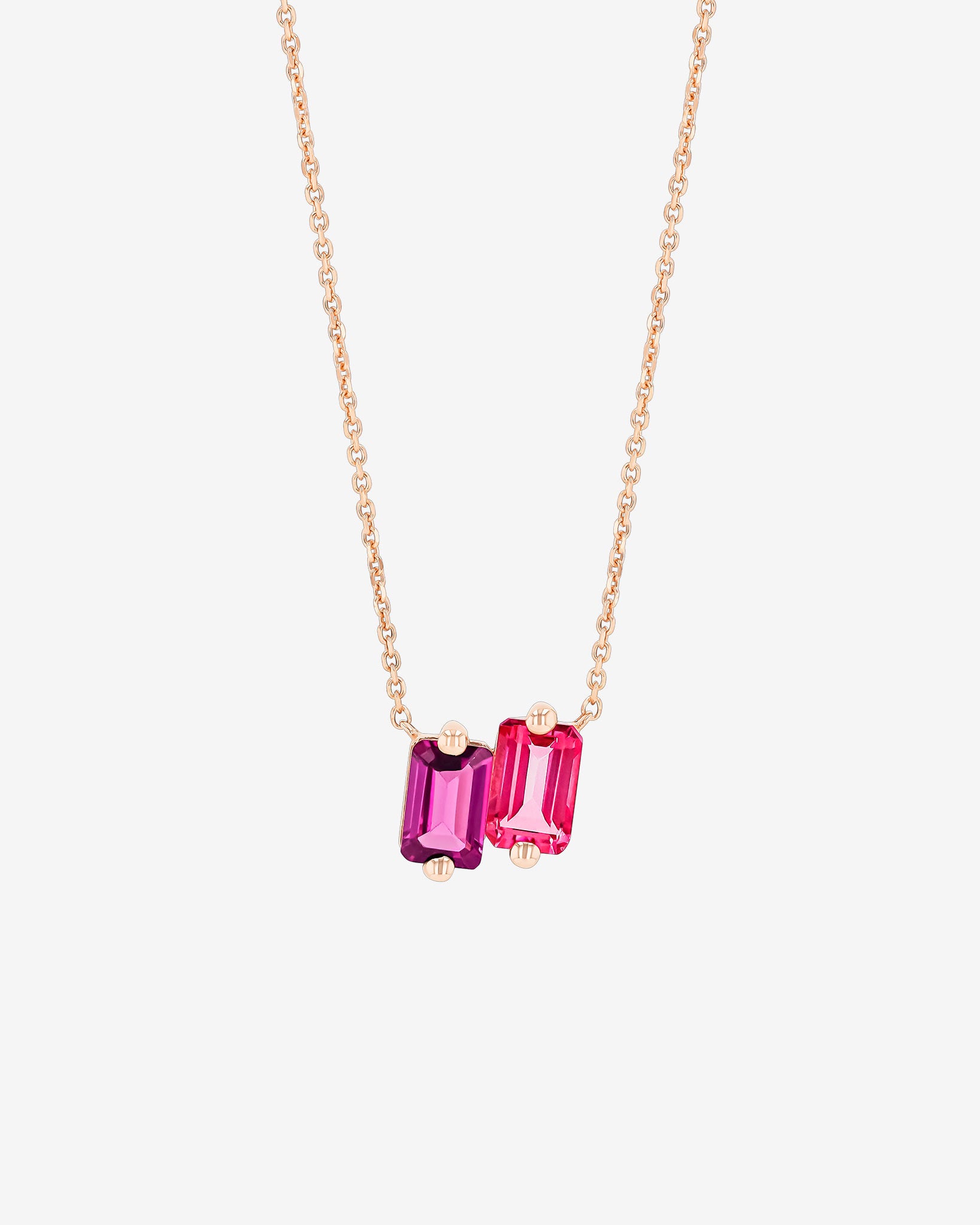 Kalan By Suzanne Kalan Ann Red Ombre Mini Pendant in 14k rose gold