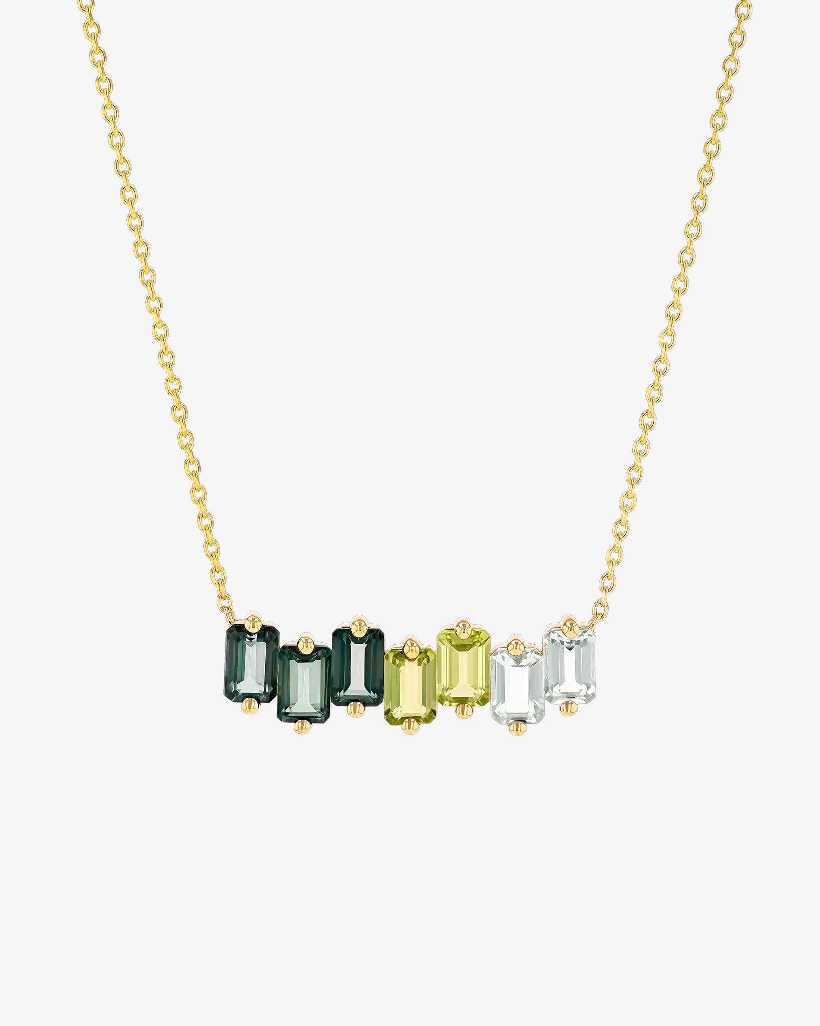 Kalan By Suzanne Kalan Ann Green Ombre Bar Pendant in 14k yellow gold