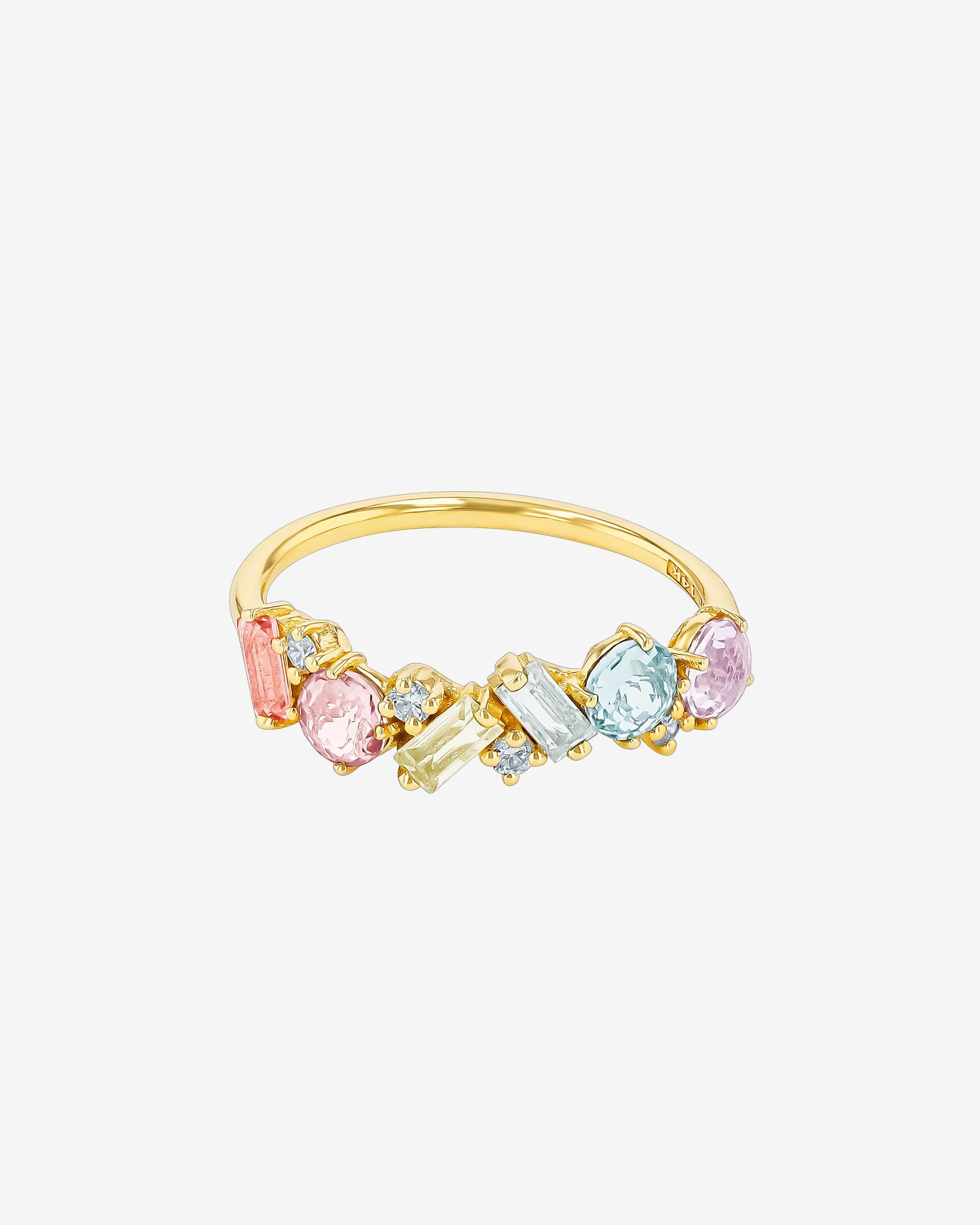 Kalan By Suzanne Kalan Amalfi Blend Pastel Half Band in 14k yellow gold