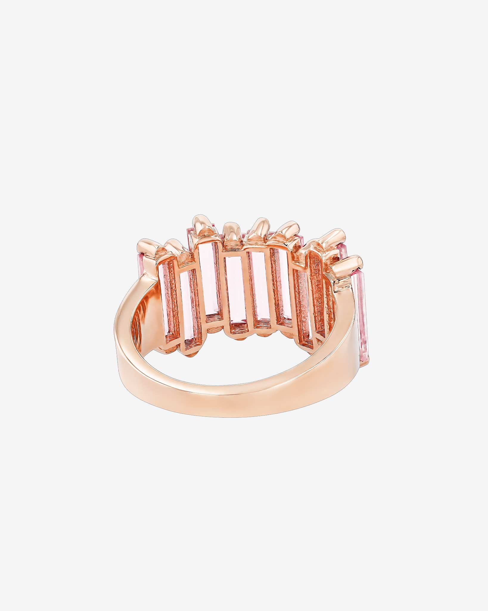 Kalan By Suzanne Kalan Amalfi Morganite Topaz Stacker Half Band in 14k rose gold