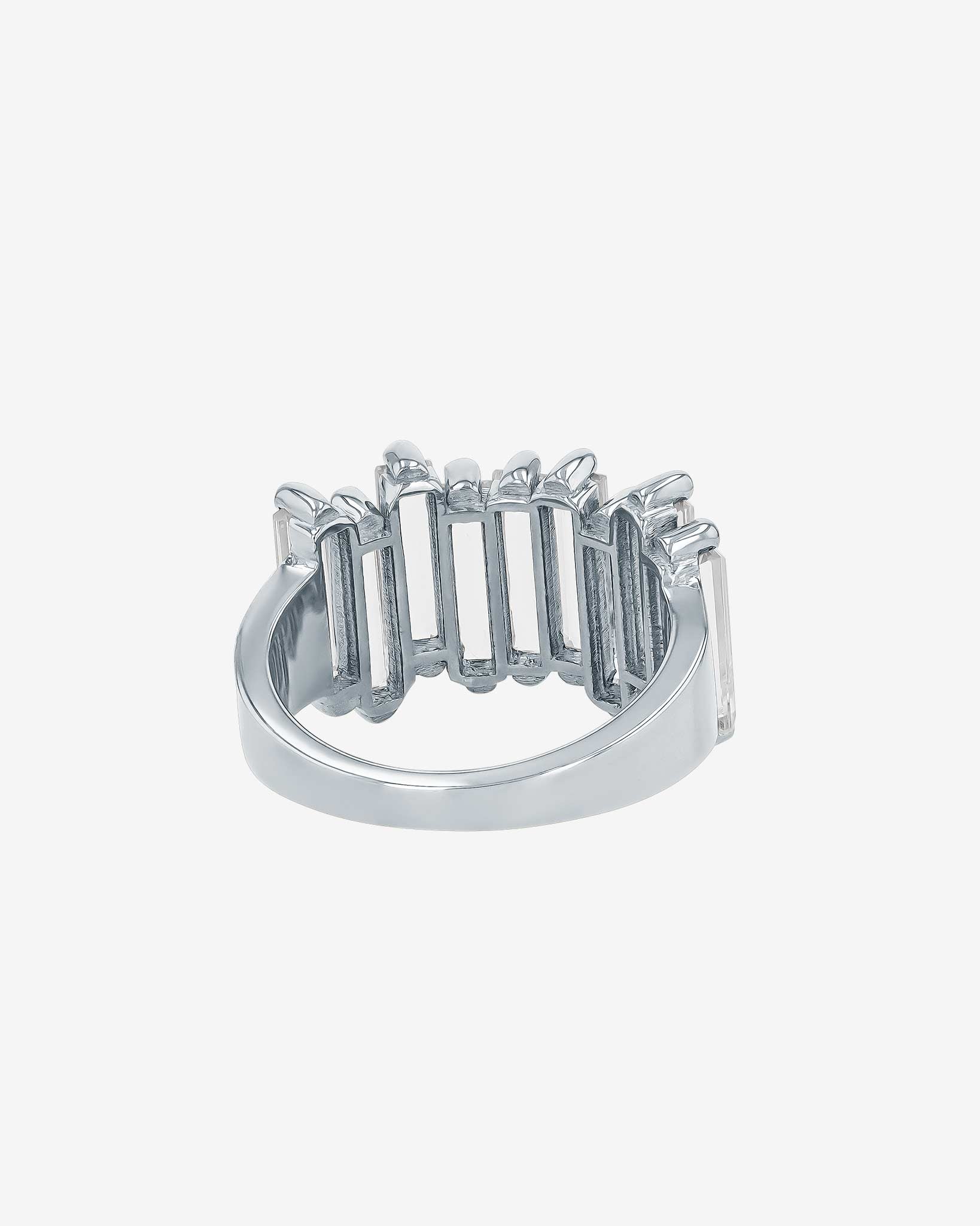 Kalan By Suzanne Kalan Amalfi White Topaz Stacker Half Band in 14k white gold