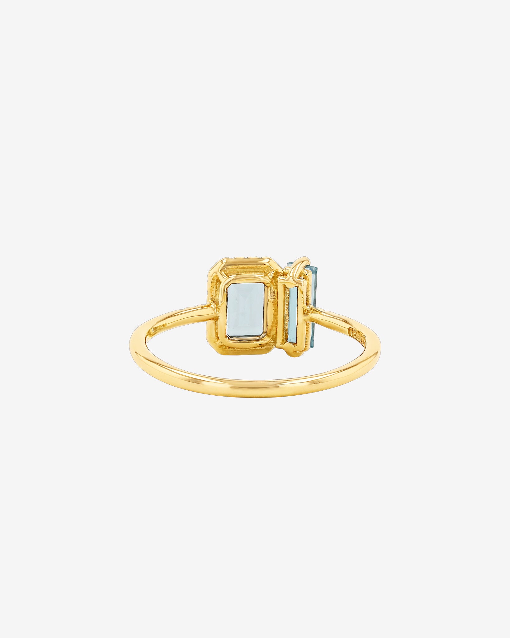 Kalan By Suzanne Kalan Grace Blue Mix Toi Et Moi Ring in 14k yellow gold