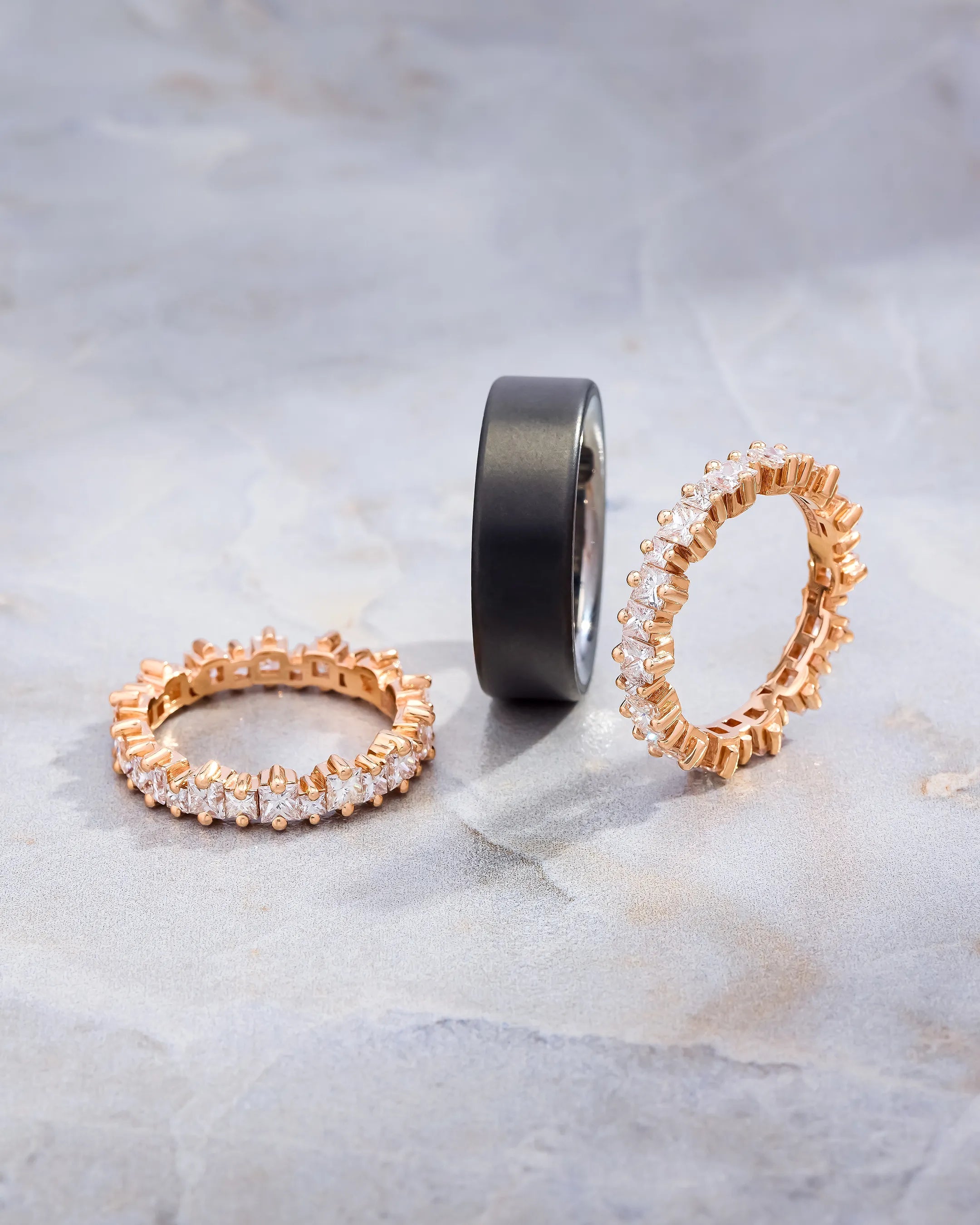 Princess Diamond Milli Eternity Ring Jackets