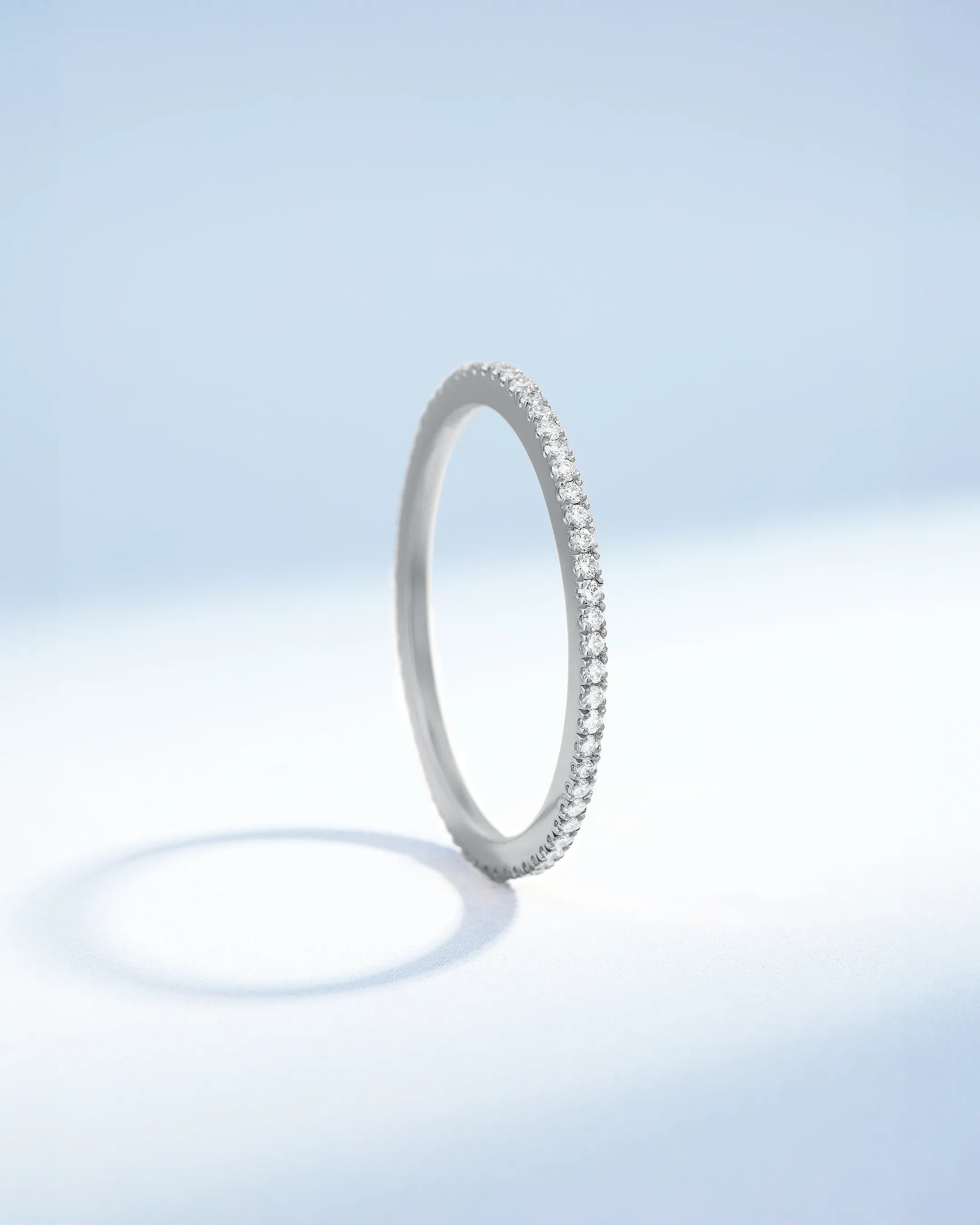 Suzanne Kalan Classic Pave Diamond Mini Eternity Ring Jacket in 18k white gold