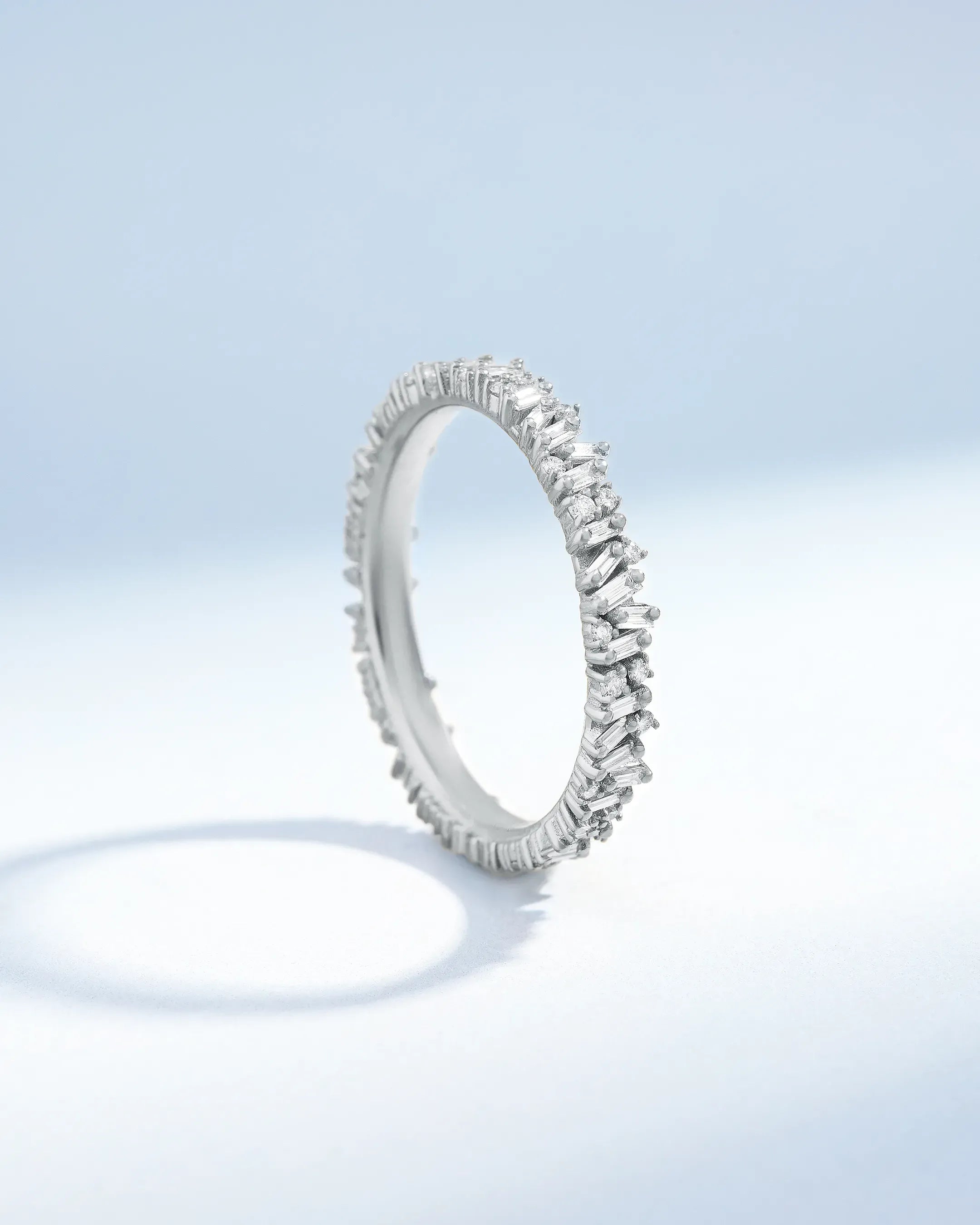 Suzanne Kalan Classic Diamond Mini Icon Eternity Ring Jacket in 18k white gold