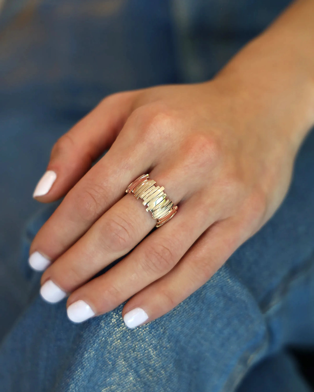Suzanne Kalan Classic Gold Milli Band in 18k rose gold