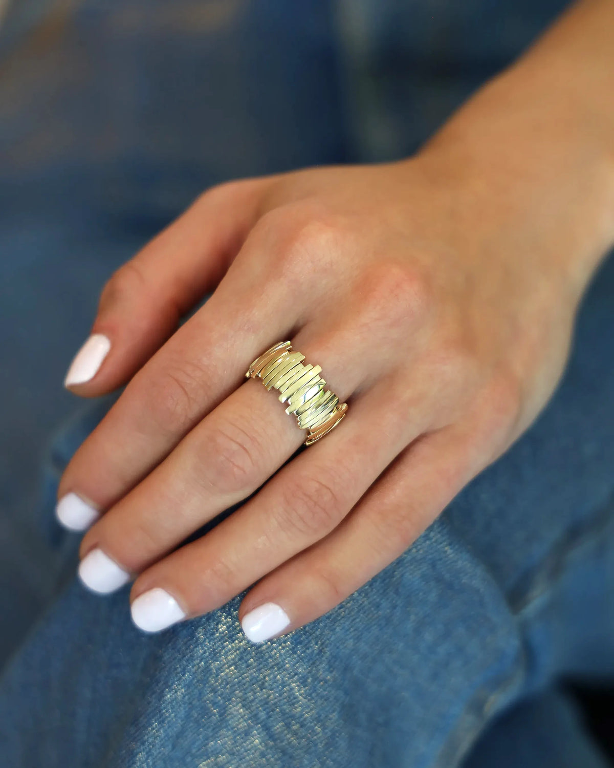 Suzanne Kalan Classic Gold Milli Band in 18k yellow gold