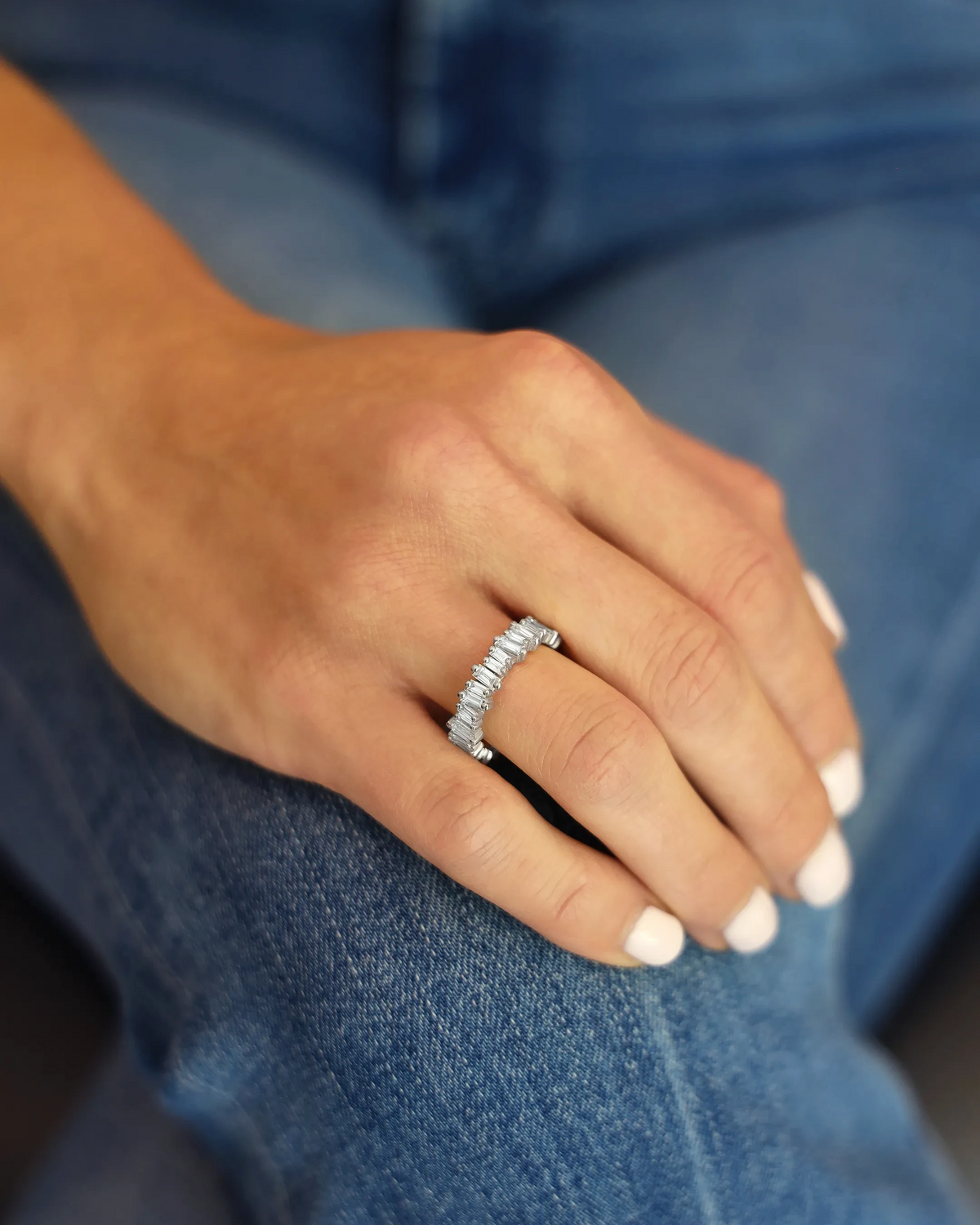 Suzanne Kalan Bold Diamond Eternity Band in 18k white gold