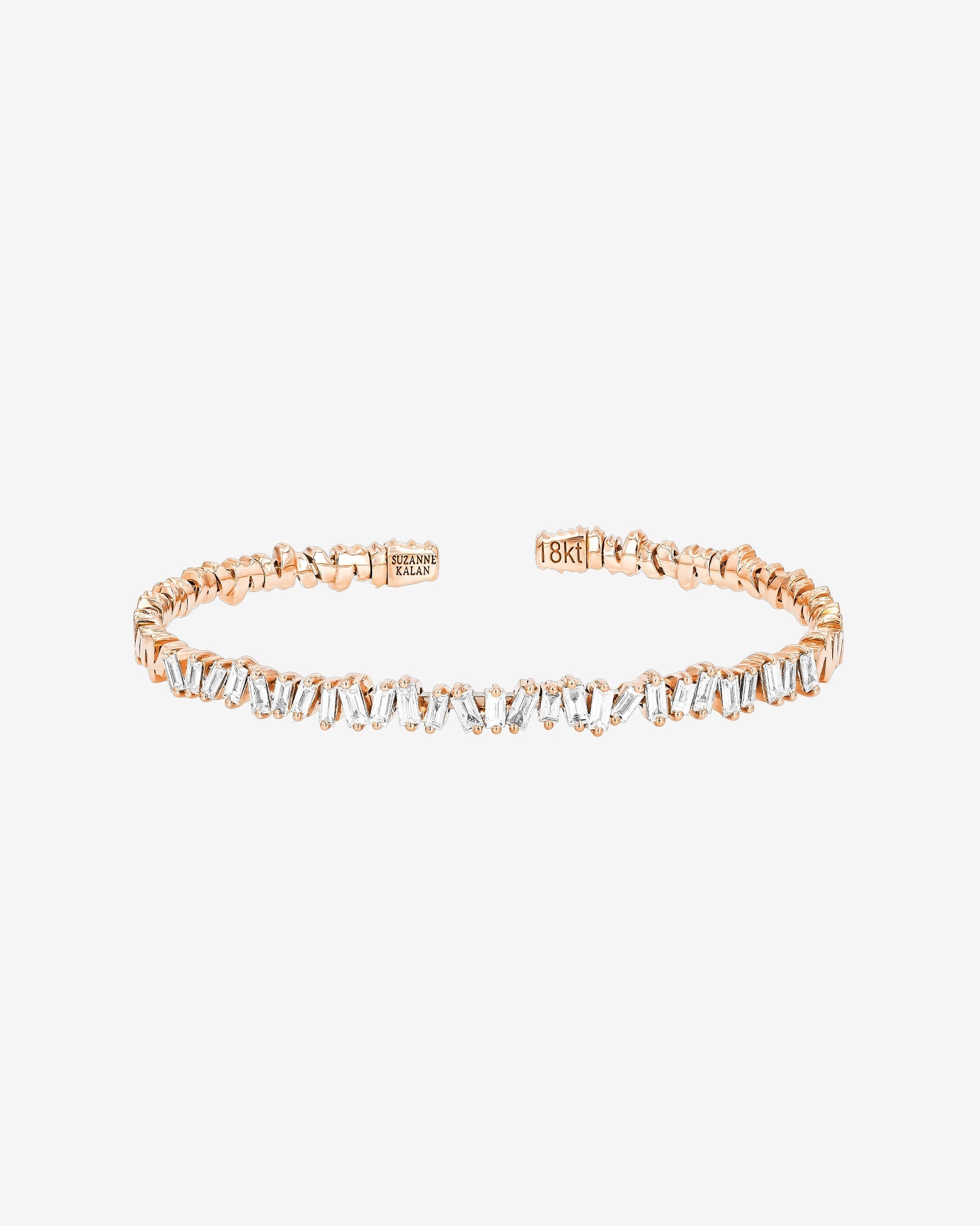 Suzanne Kalan Classic Diamond Bangle in 18k rose gold