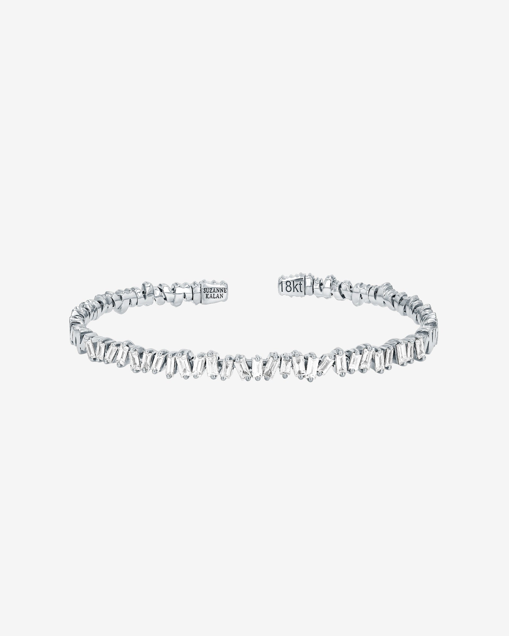 Suzanne Kalan Classic Diamond Bangle in 18k white gold