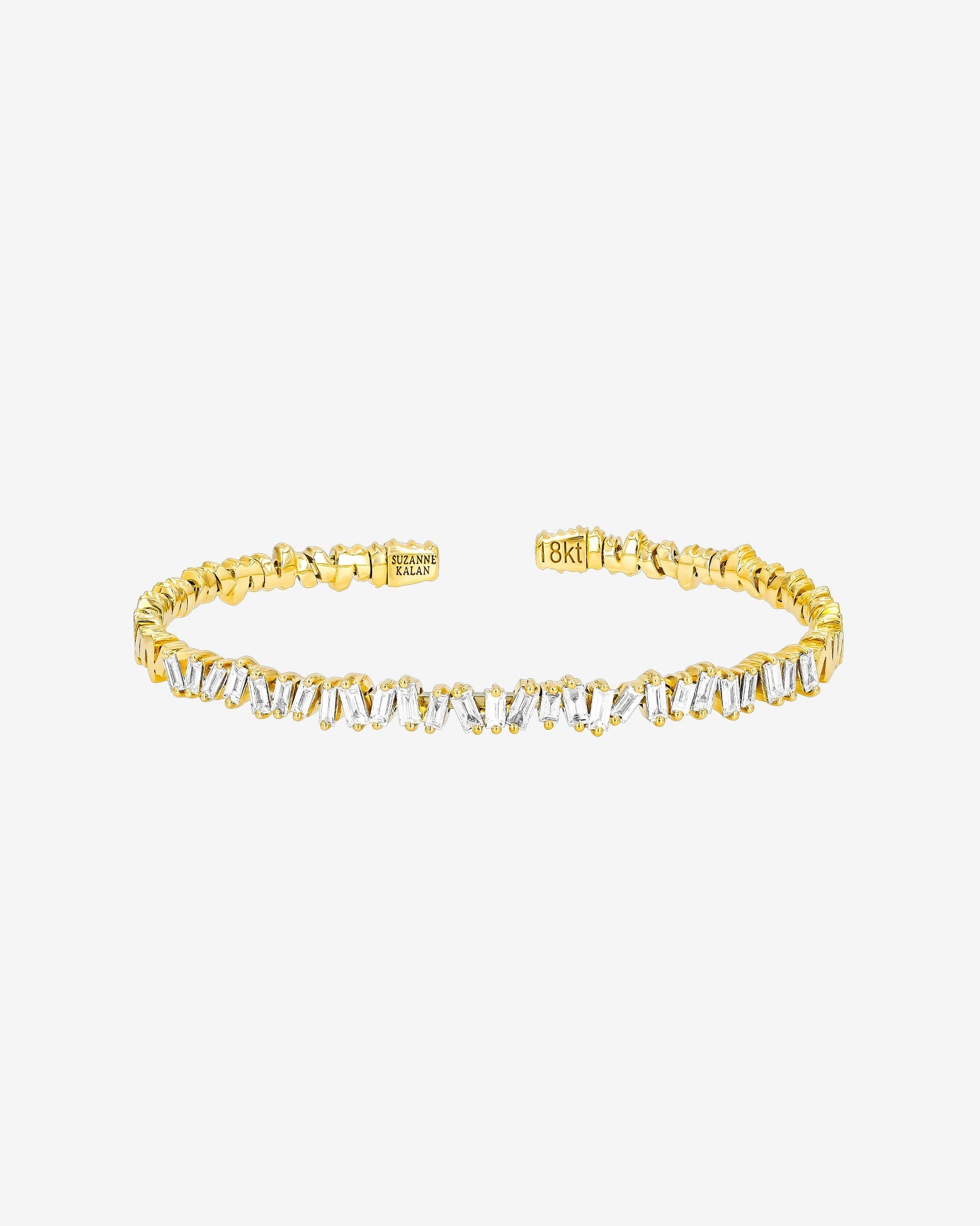 Suzanne Kalan Classic Diamond Bangle in 18k yellow gold
