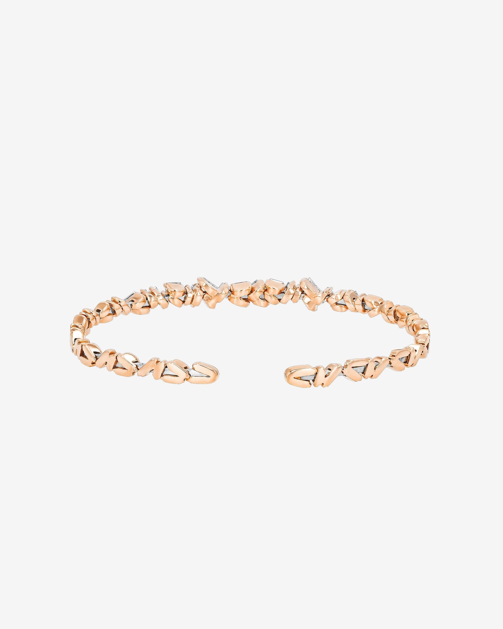 Suzanne Kalan Classic Diamond Cluster Bangle in 18k rose gold