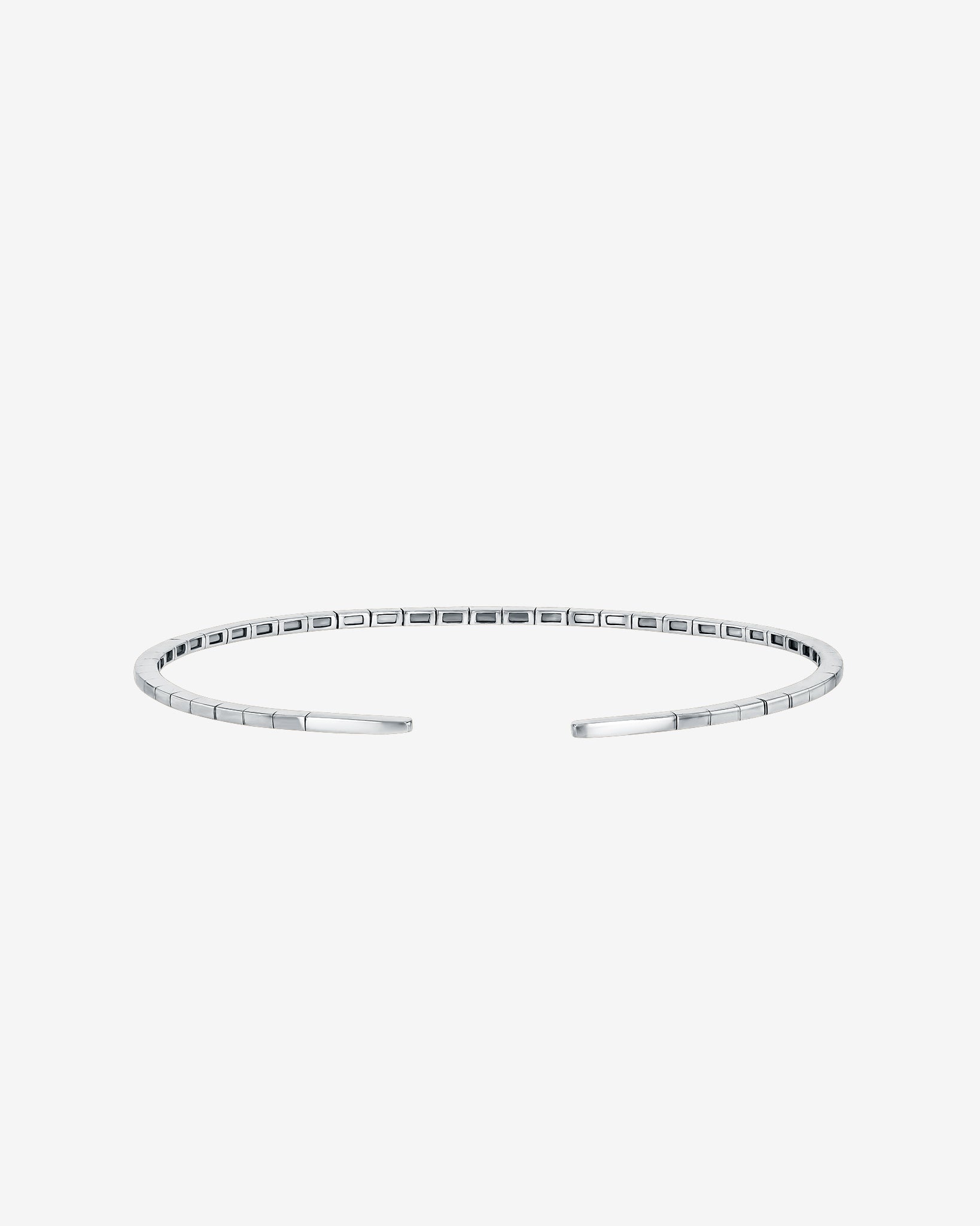 Suzanne Kalan Classic Diamond Thin Bangle in 18k white gold