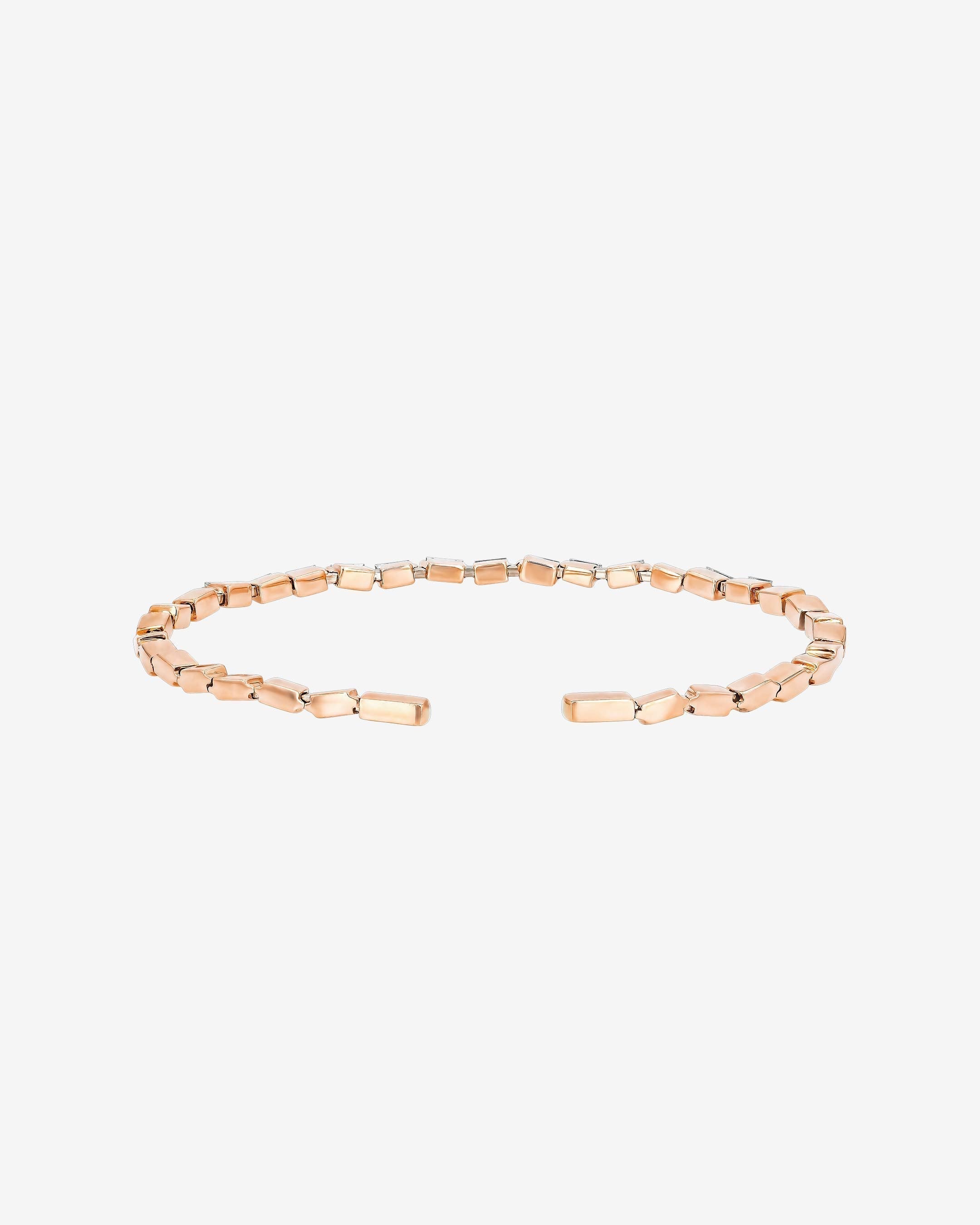 Suzanne Kalan Bold Thin Diamond Bangle in 18k rose gold
