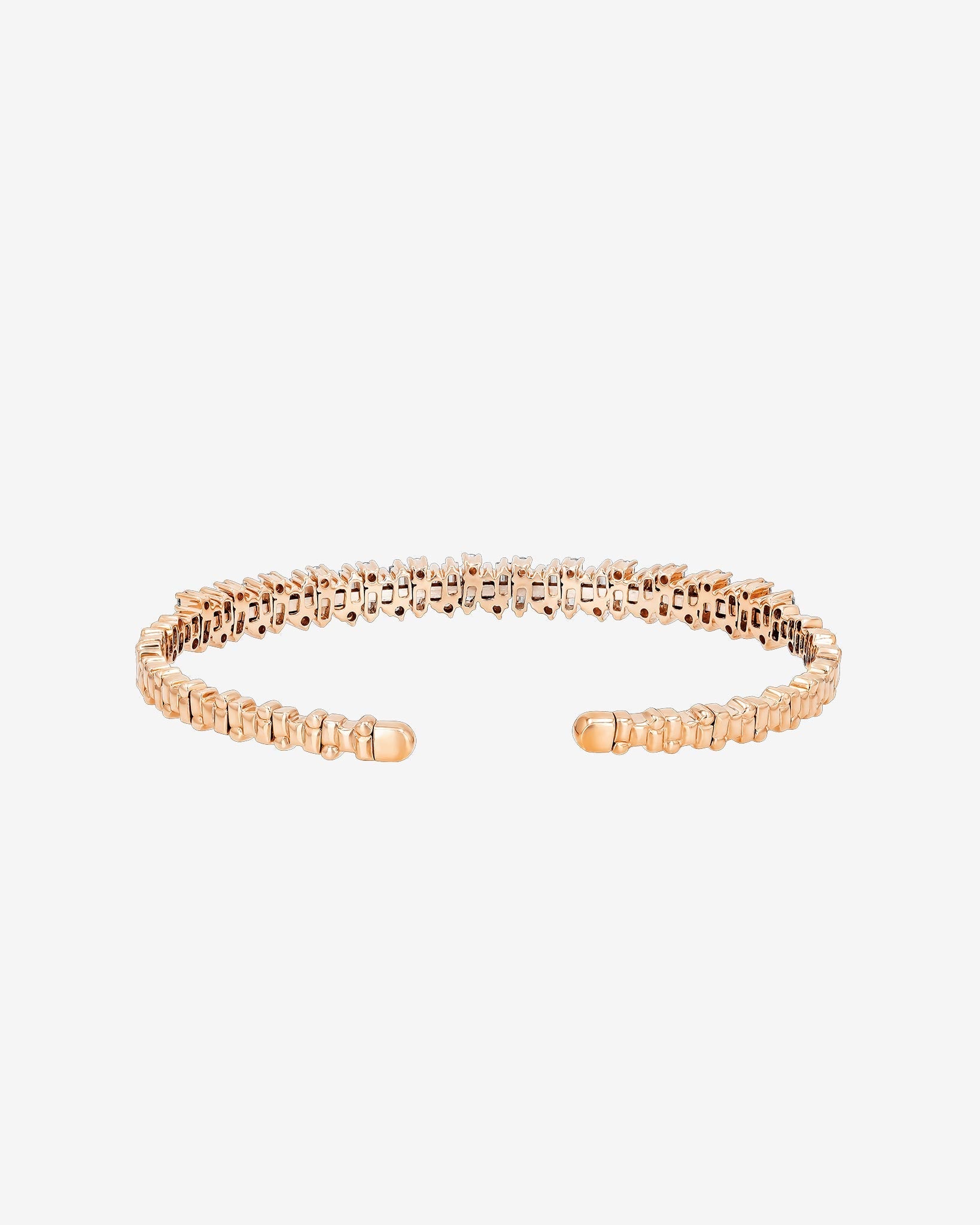 Suzanne Kalan Classic Diamond Shimmer Bangle in 18k rose gold