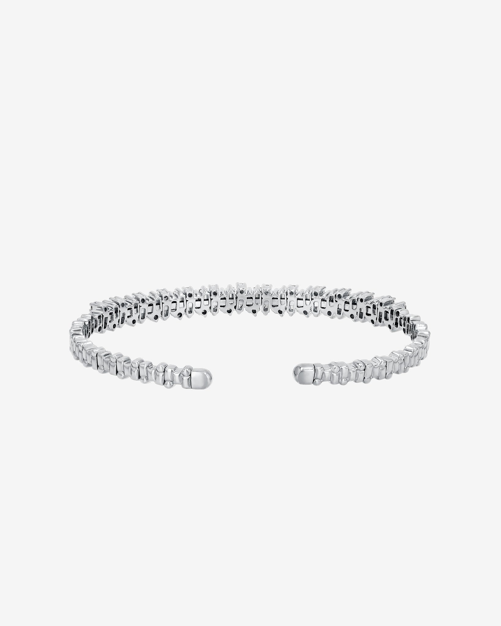 Suzanne Kalan Classic Diamond Shimmer Bangle in 18k white gold