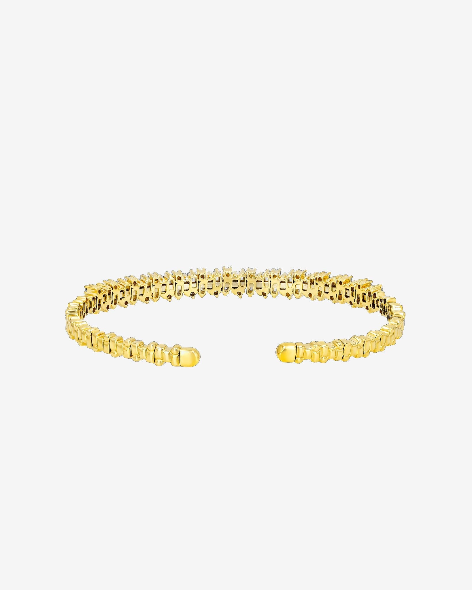 Suzanne Kalan Classic Diamond Shimmer Bangle in 18k yellow gold