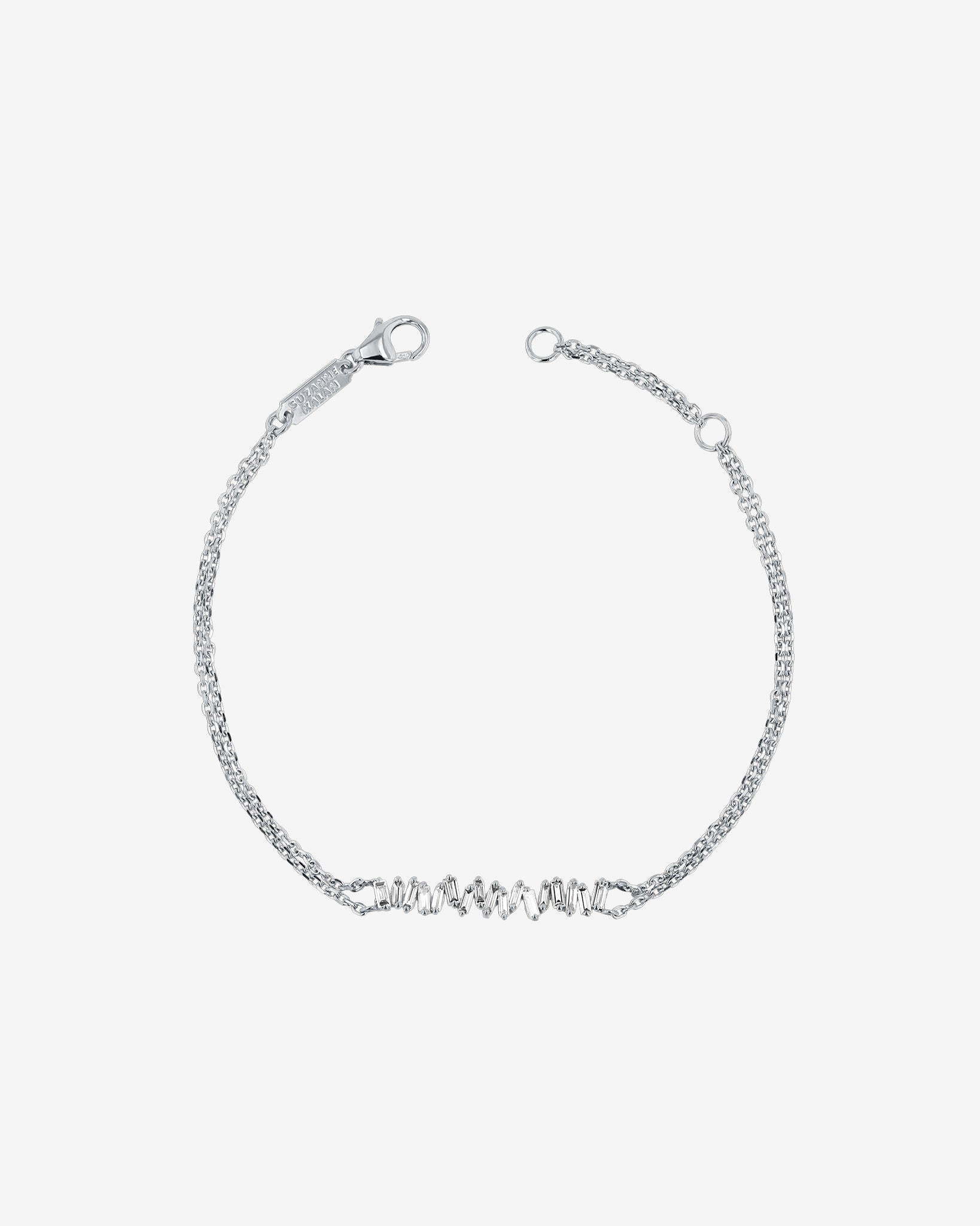 Suzanne Kalan Classic Diamond Bar Bracelet in 18k white gold