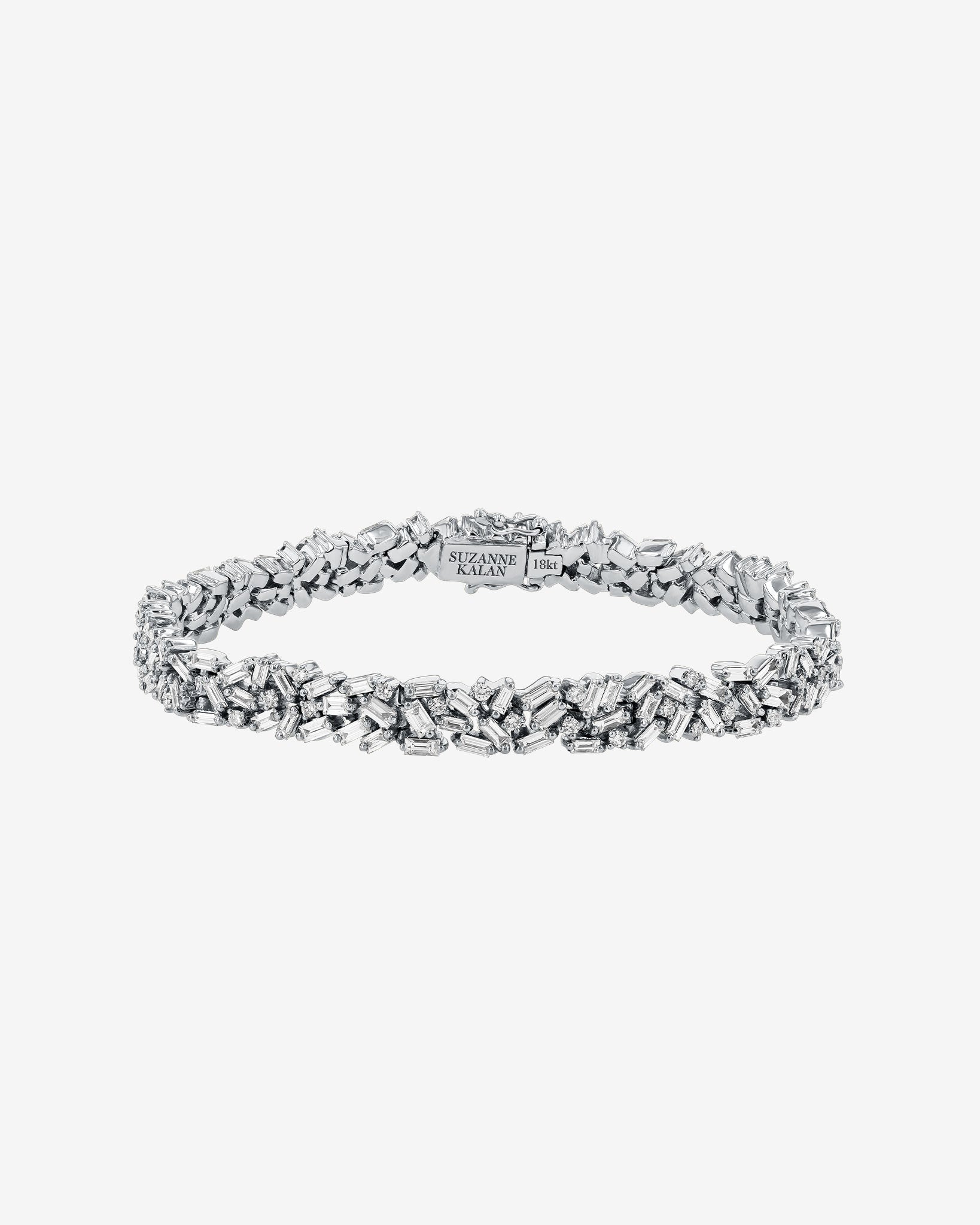 Suzanne Kalan Classic Diamond Midi Sparkler Tennis Bracelet in 18k white gold