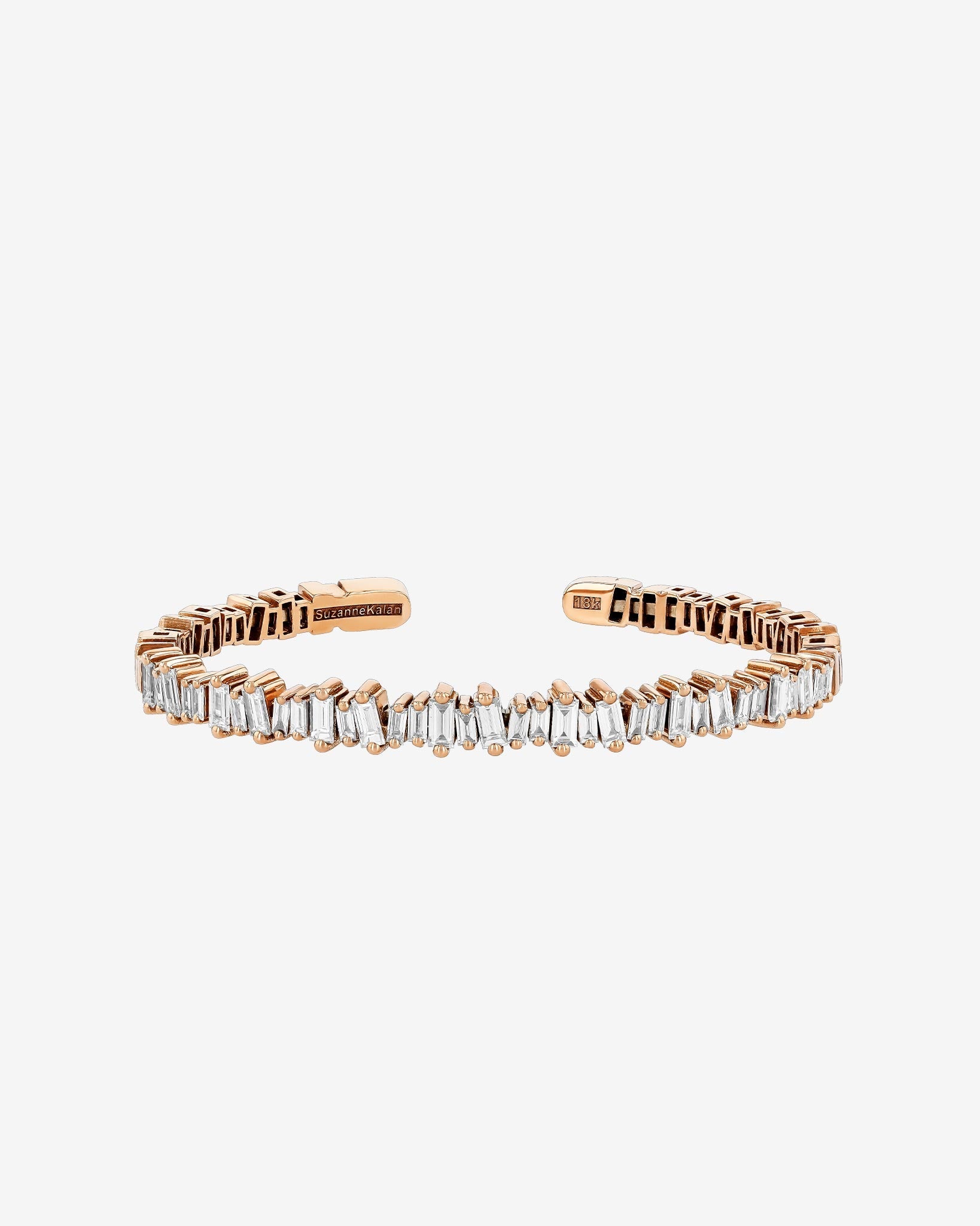 Suzanne Kalan Bold Diamond Bangle in 18k rose gold