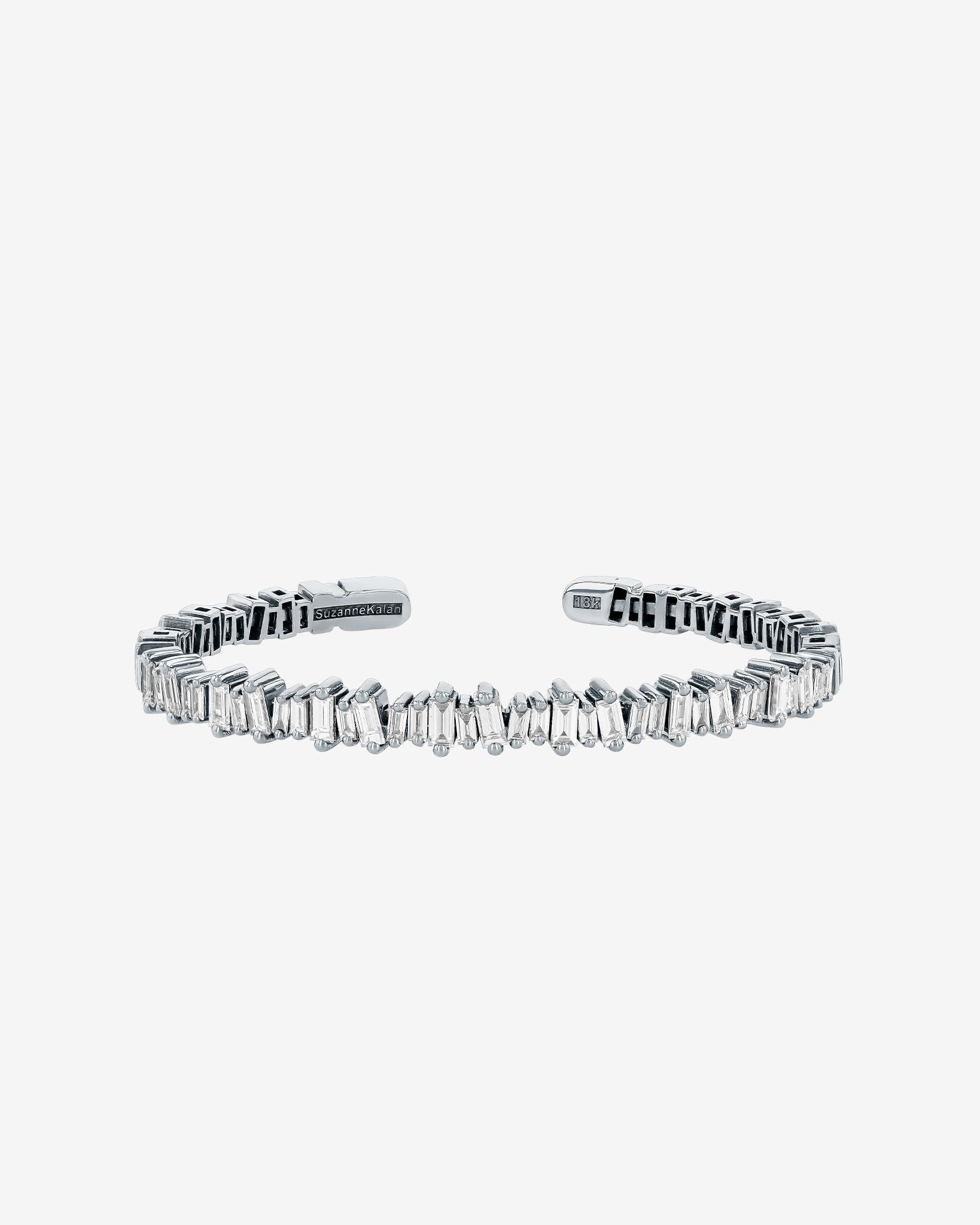 Suzanne Kalan Bold Diamond Bangle in 18k white gold