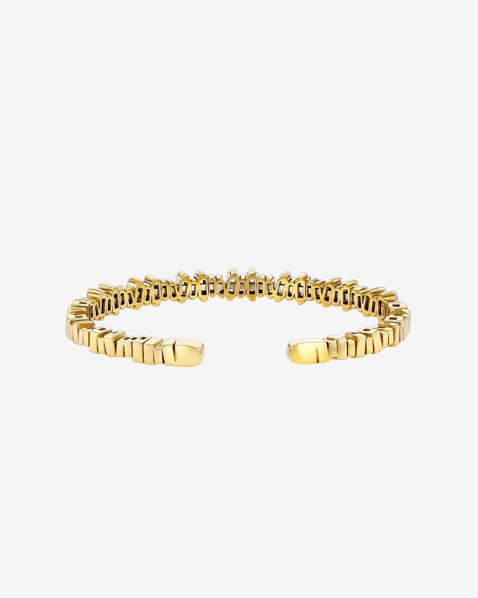 Suzanne Kalan Bold Diamond Bangle in 18k yellow gold