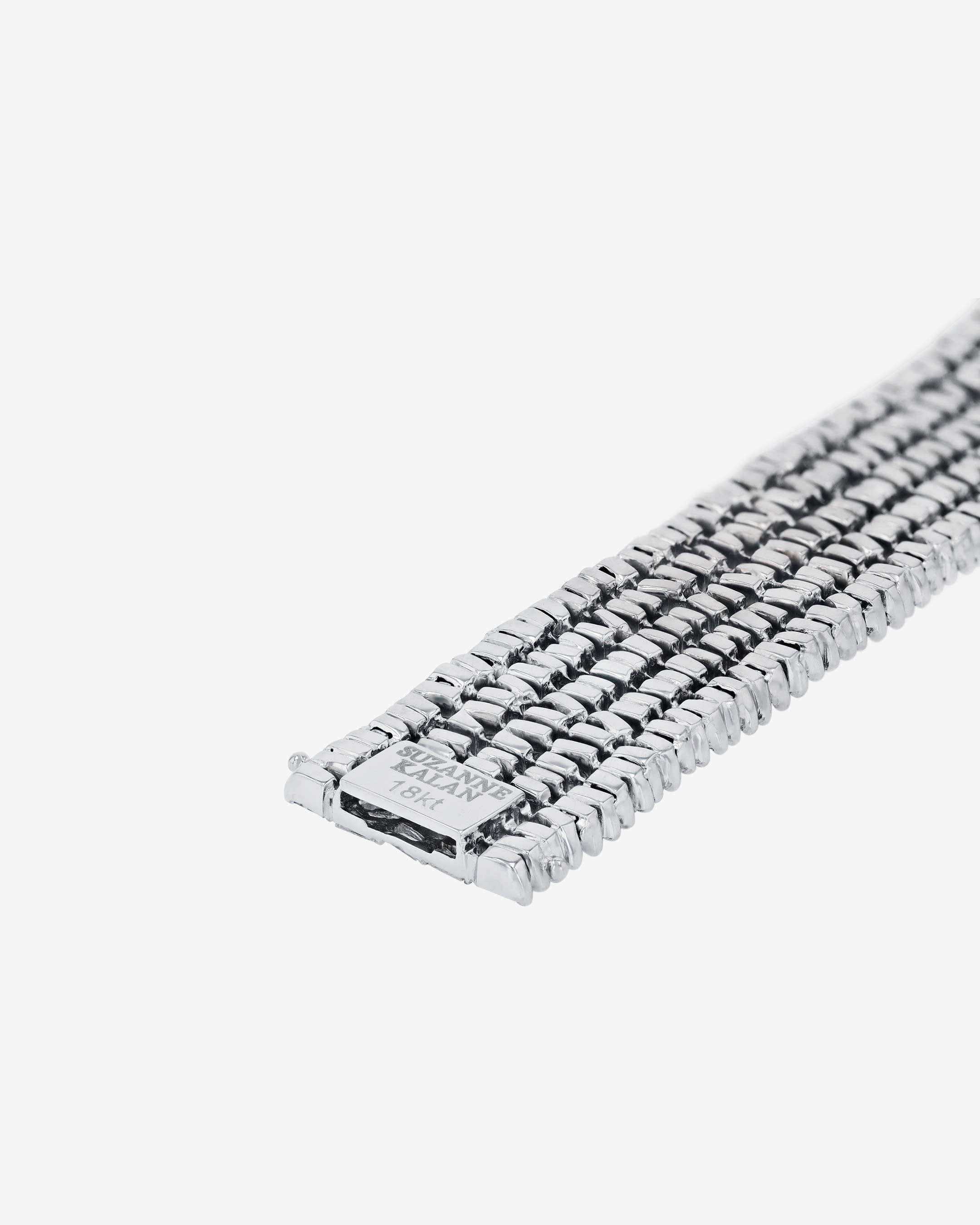 Suzanne Kalan Classic Diamond Five Row Diamond Tennis Bracelet in 18k white gold