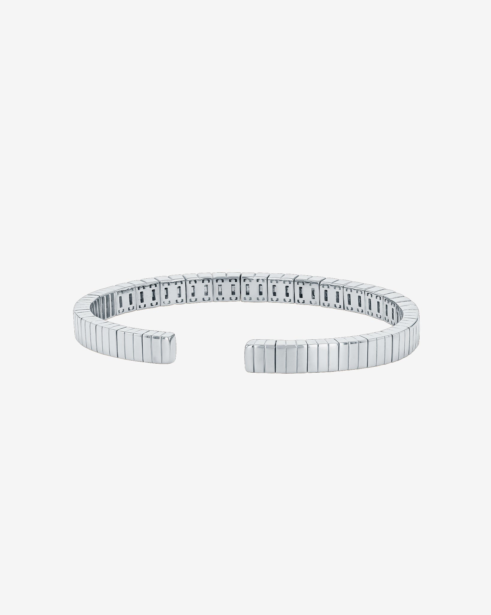 Suzanne Kalan Inlay Diamond Bangle in 18k white gold