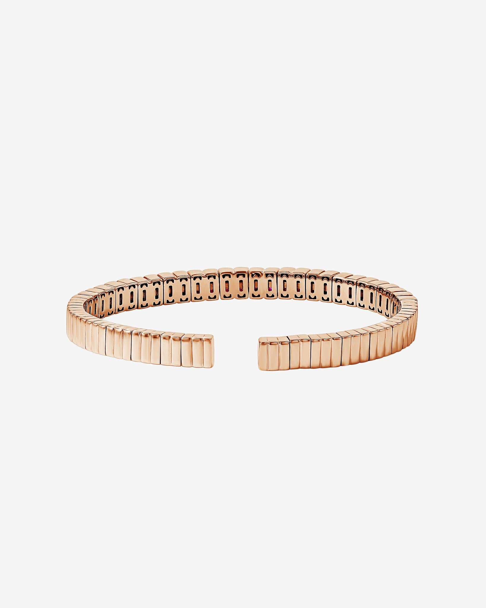 Suzanne Kalan Inlay Ruby Bangle in 18k rose gold