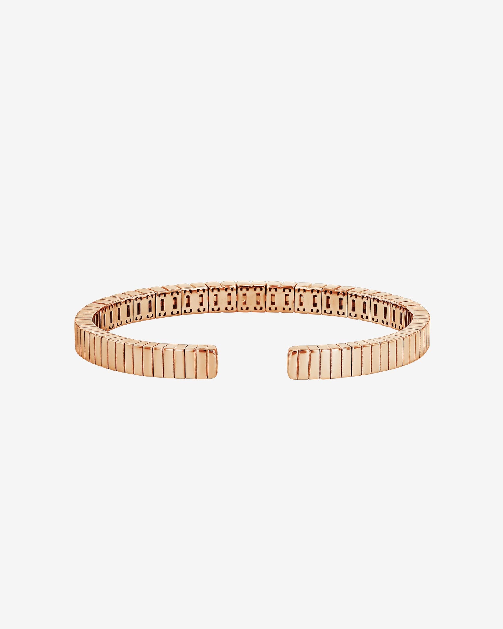 Suzanne Kalan Inlay Rainbow Sapphire Bangle in 18k rose gold