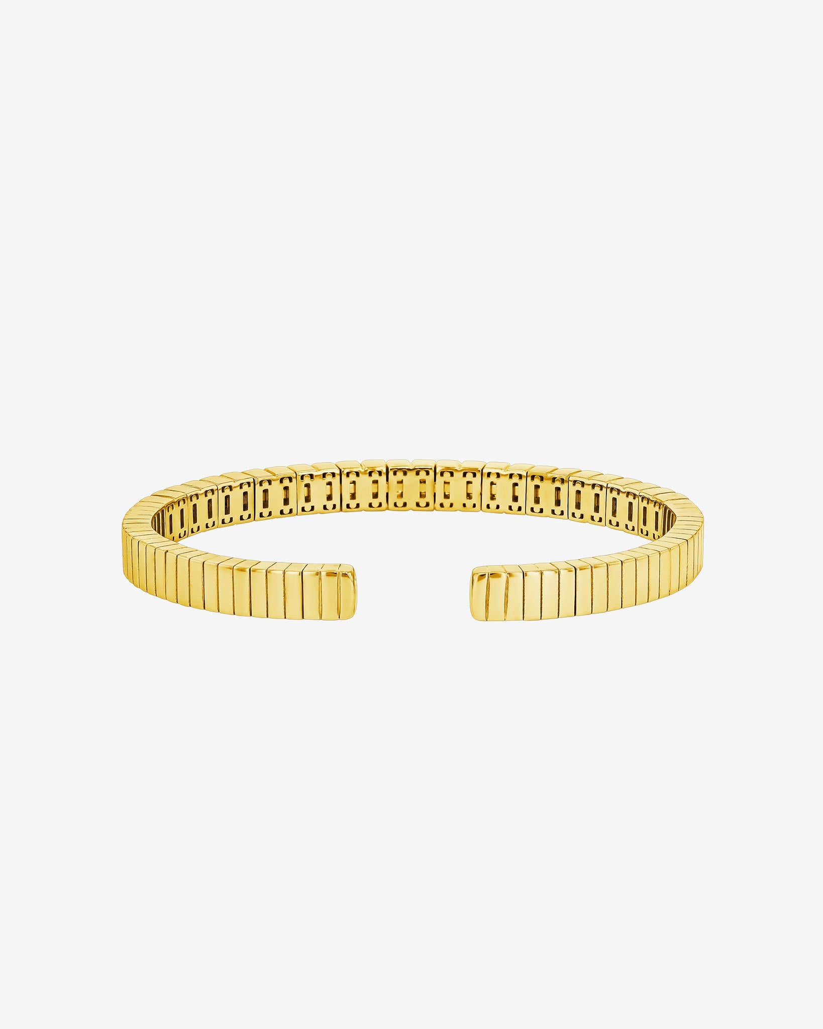 Suzanne Kalan Inlay Rainbow Sapphire Bangle in 18k yellow gold