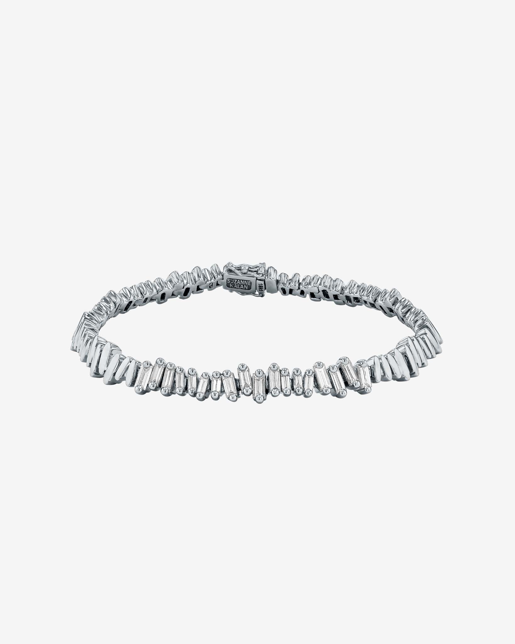 Suzanne Kalan Golden Diamond ID Bracelet in 18k white gold