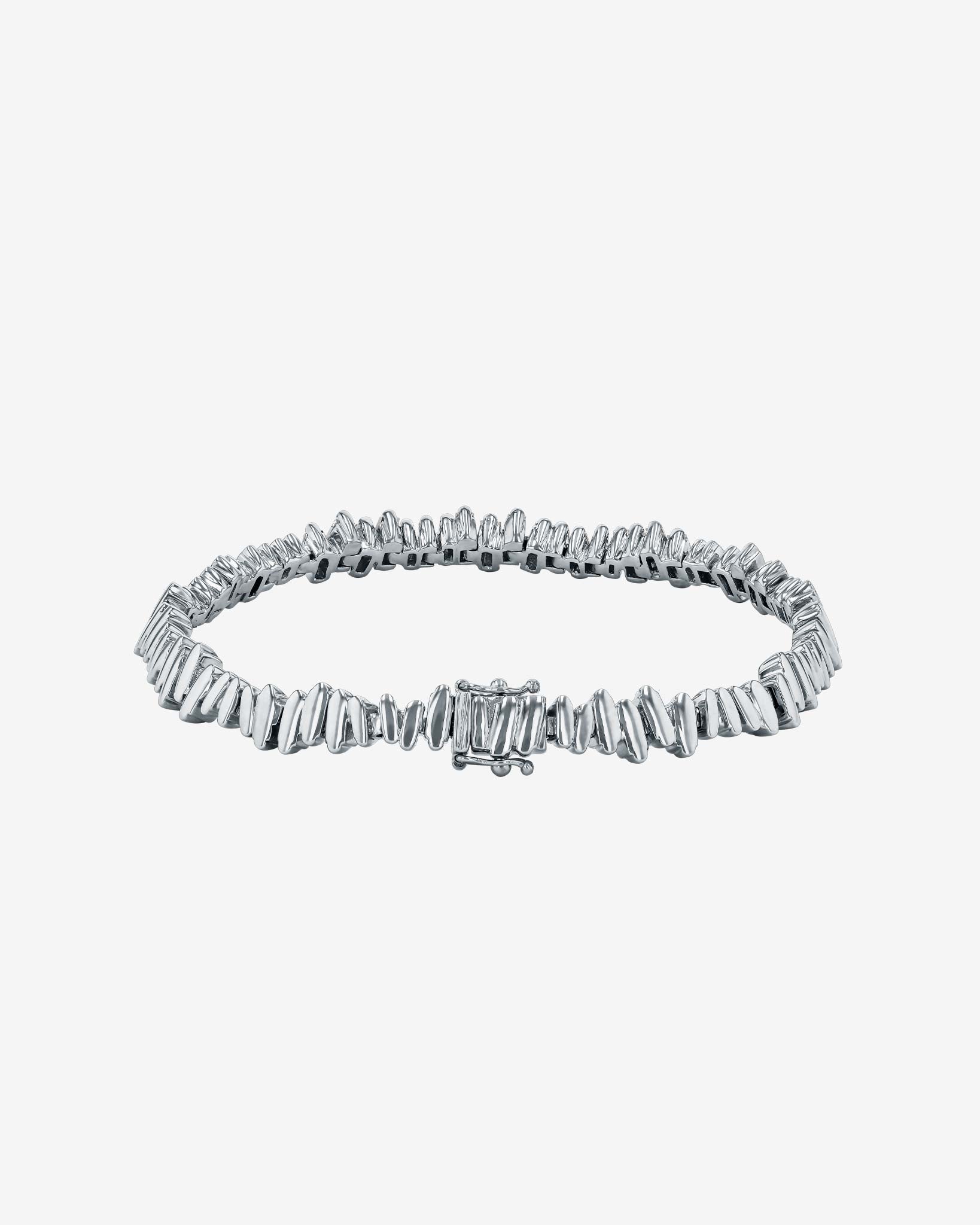 Suzanne Kalan Golden Diamond ID Bracelet in 18k white gold