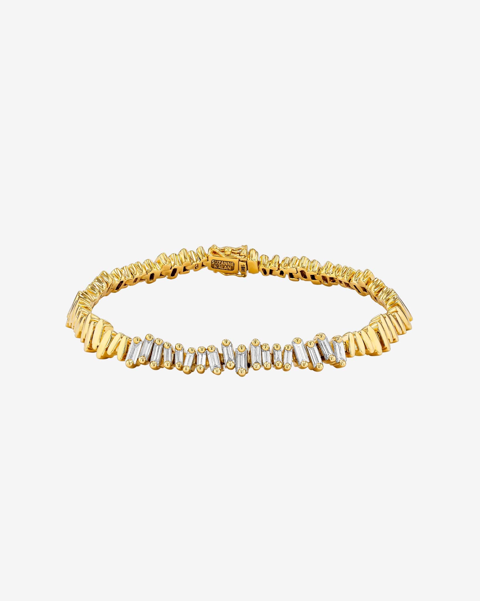 Suzanne Kalan Golden Diamond ID Bracelet in 18k yellow gold