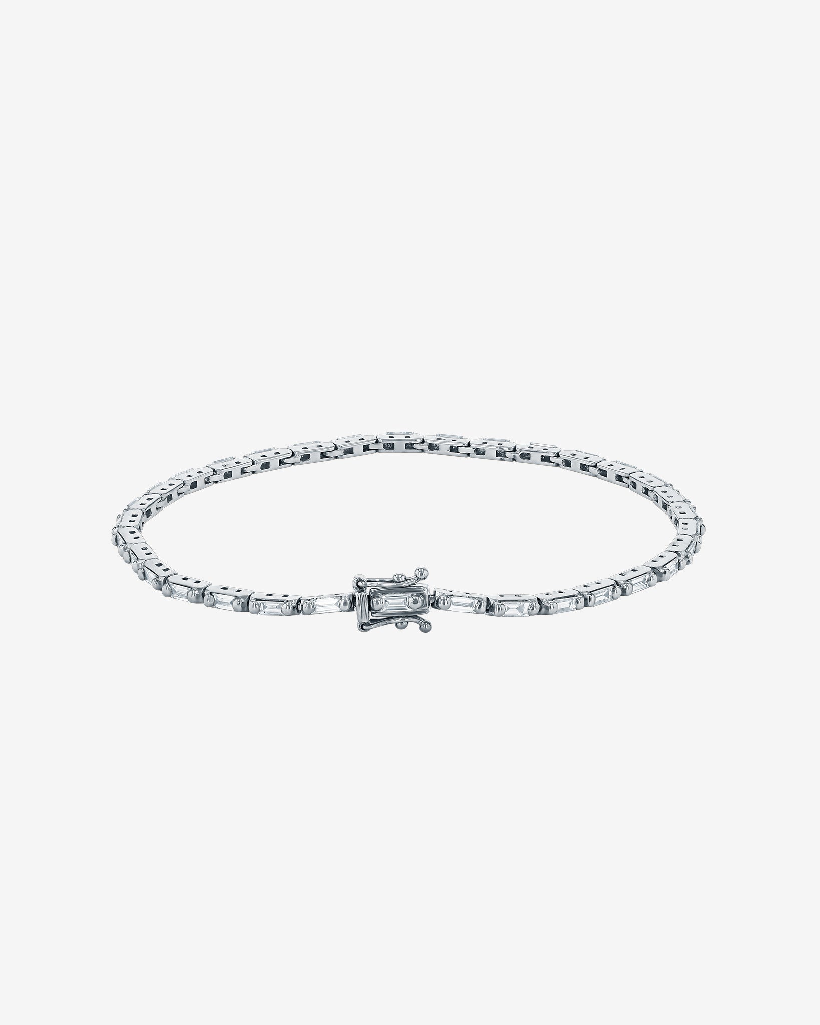 Suzanne Kalan Linear Diamond Tennis Bracelet in 18k white gold