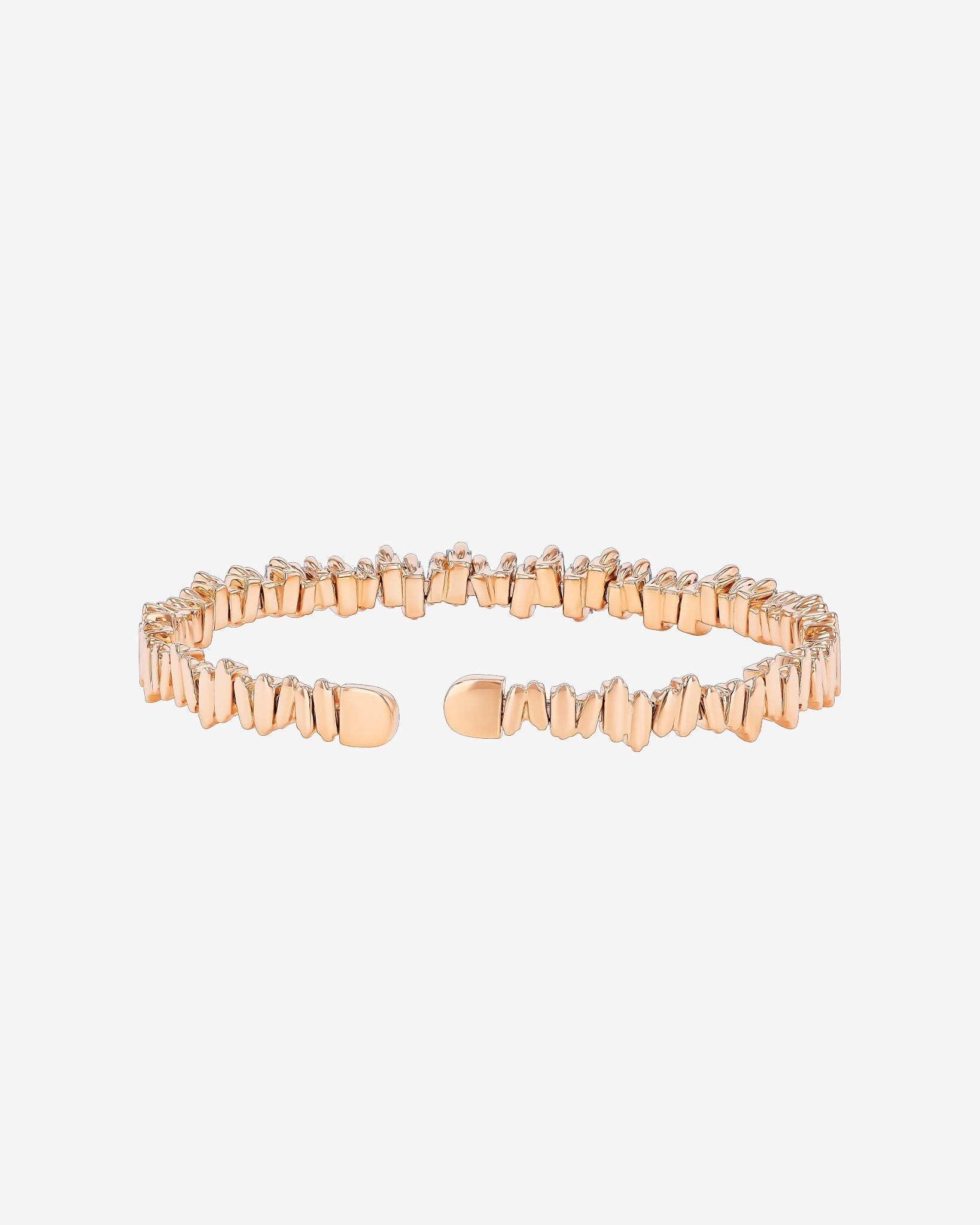 Suzanne Kalan Bold Reborn Diamond Bangle in 18k rose gold