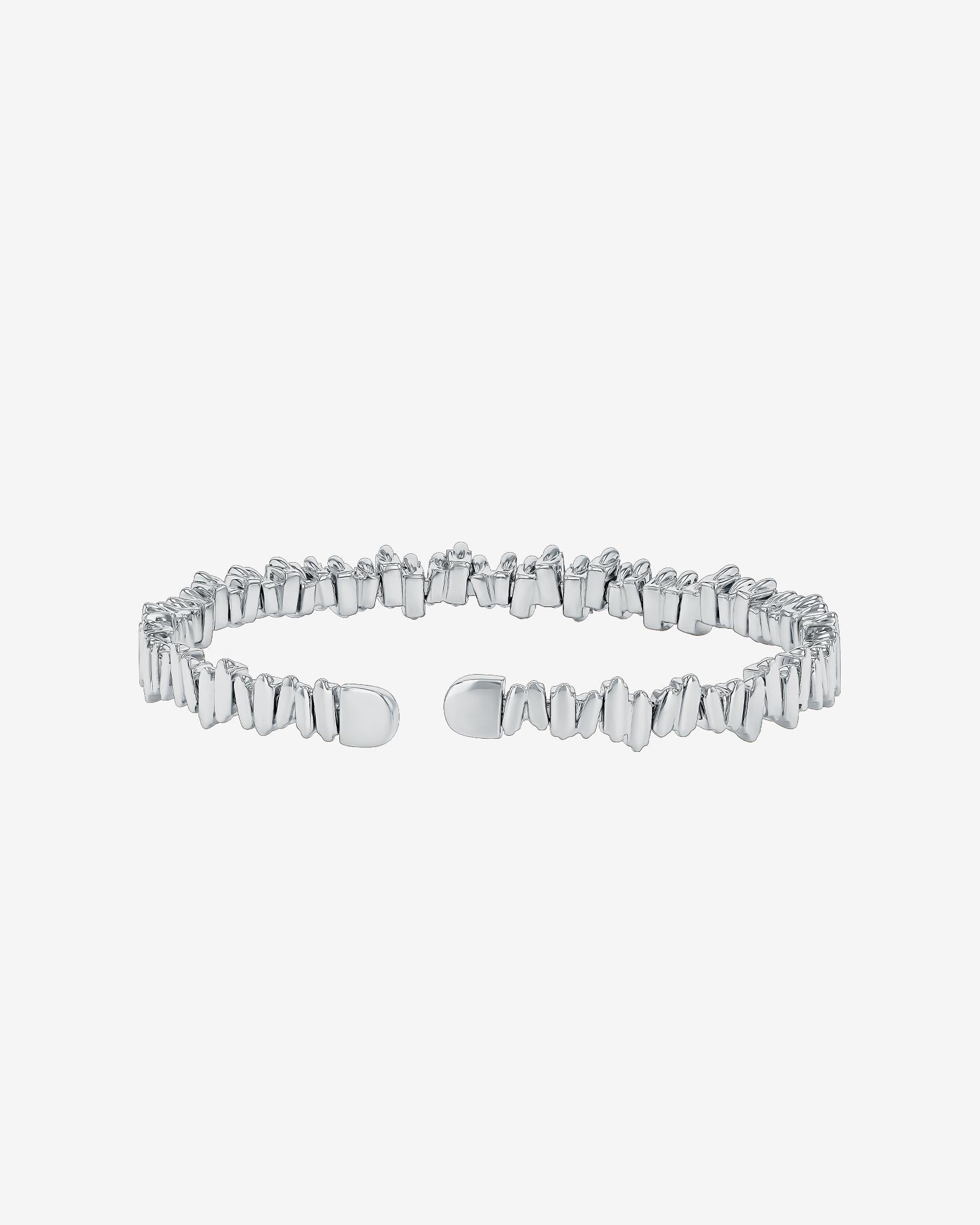Suzanne Kalan Bold Reborn Diamond Bangle in 18k white gold