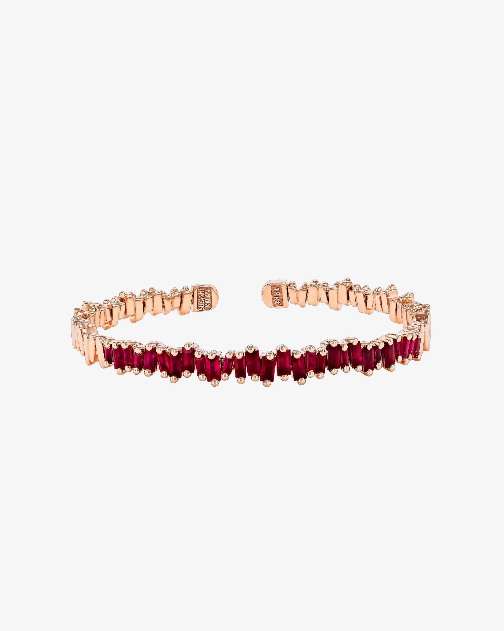 Suzanne Kalan Bold Reborn Ruby Bangle in 18k rose gold