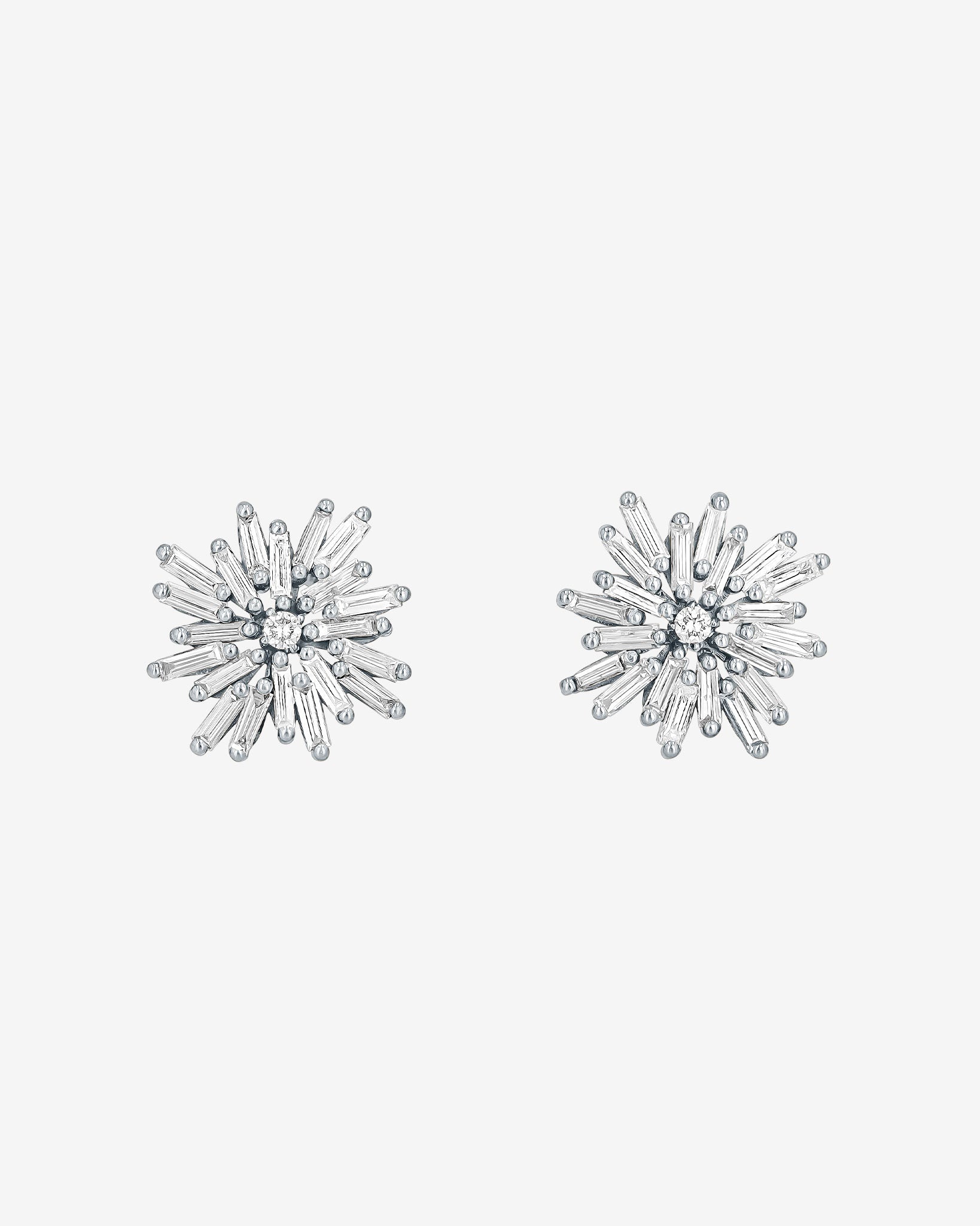 Suzanne Kalan Classic Diamond Spark Studs in 18k white gold